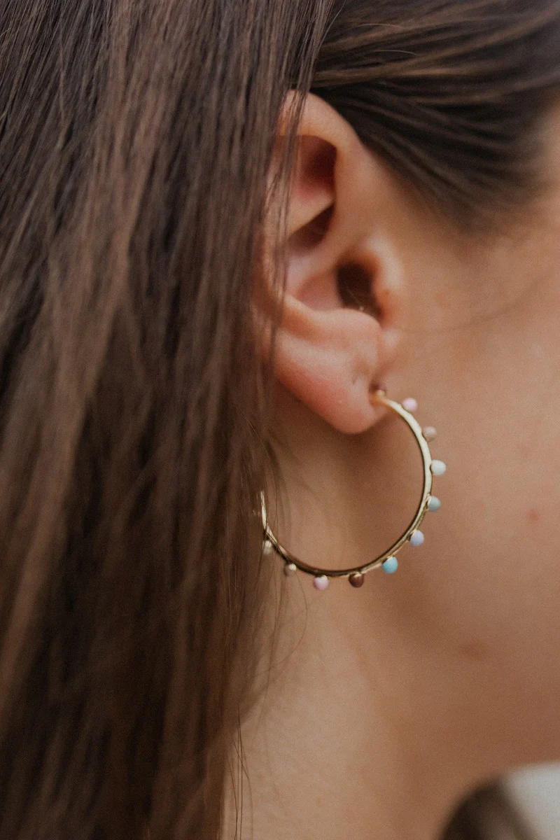 Color Your World Hoop Earrings