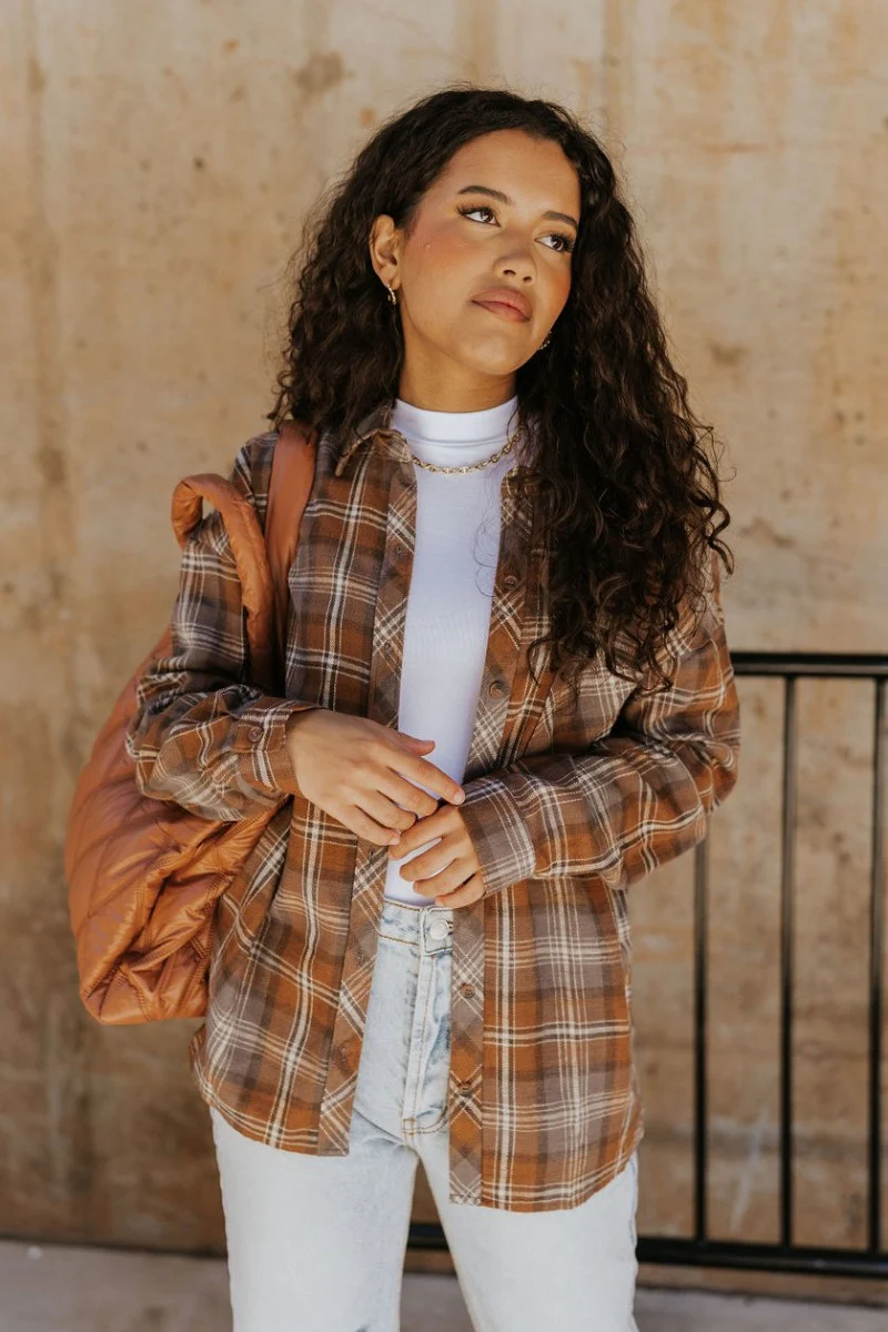 Come Back Home Plaid Top