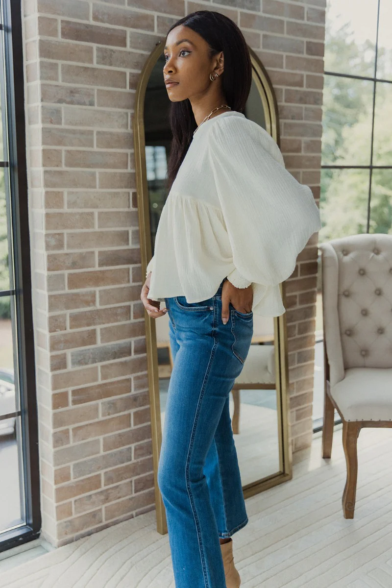 Come Clean Top in Cream - Image 3