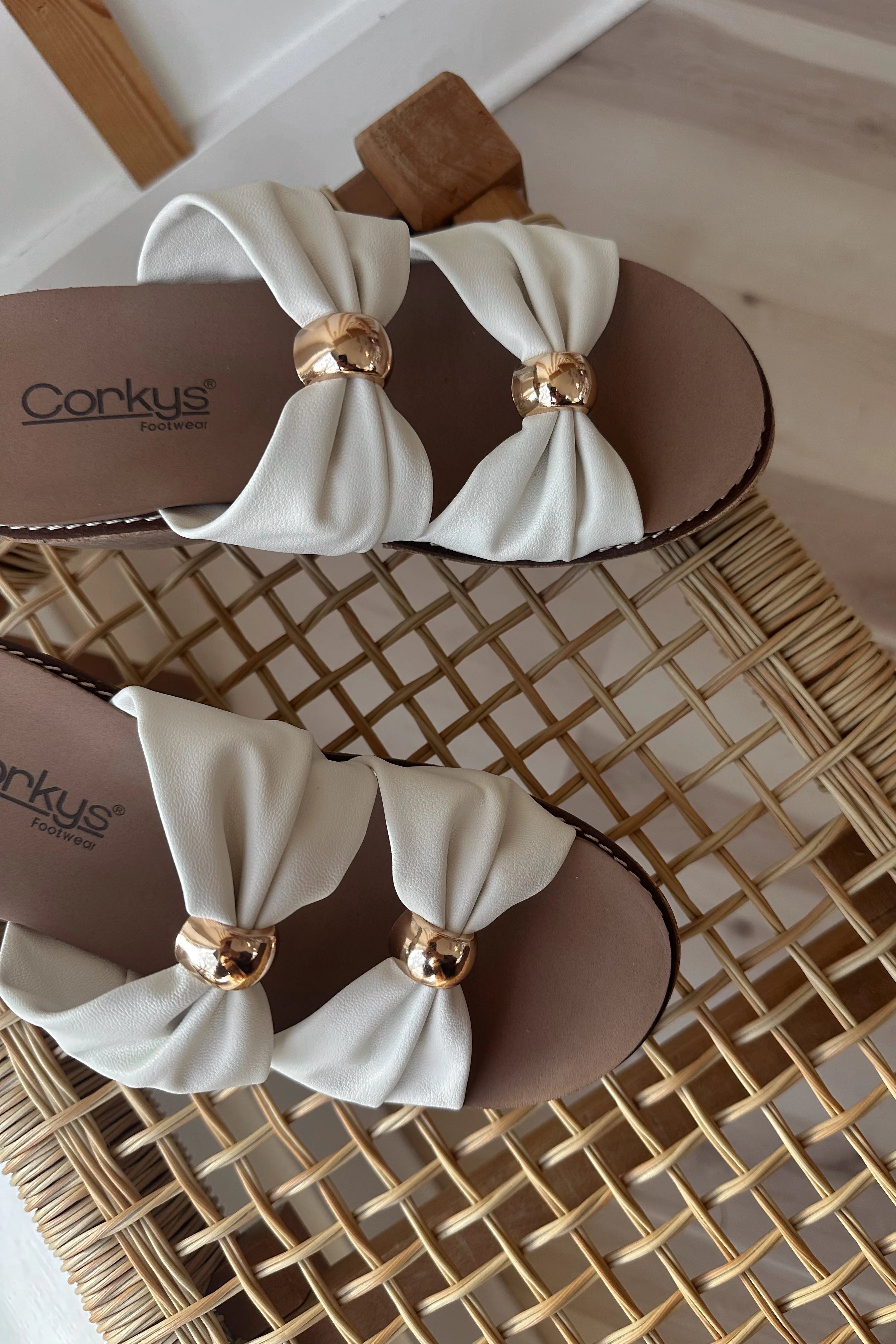 Corkys Miss Understood Ivory Wedge Sandal - Image 2