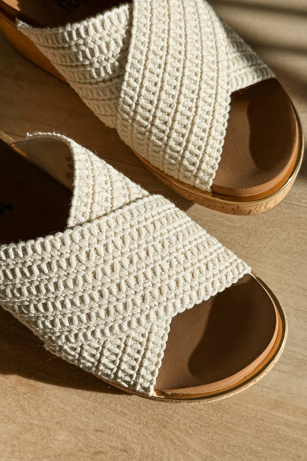 Corkys Peace Out Ivory Wedge Sandal - Image 2