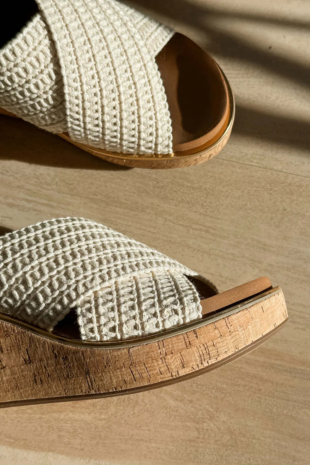 Corkys Peace Out Ivory Wedge Sandal - Image 3