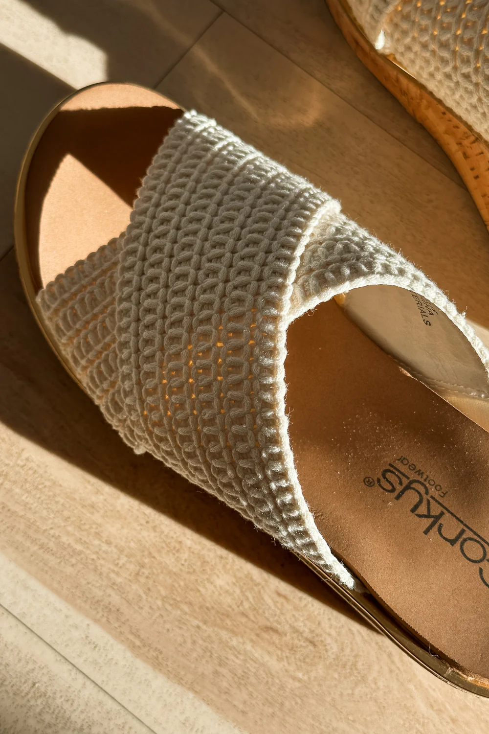 Corkys Peace Out Ivory Wedge Sandal - Image 9