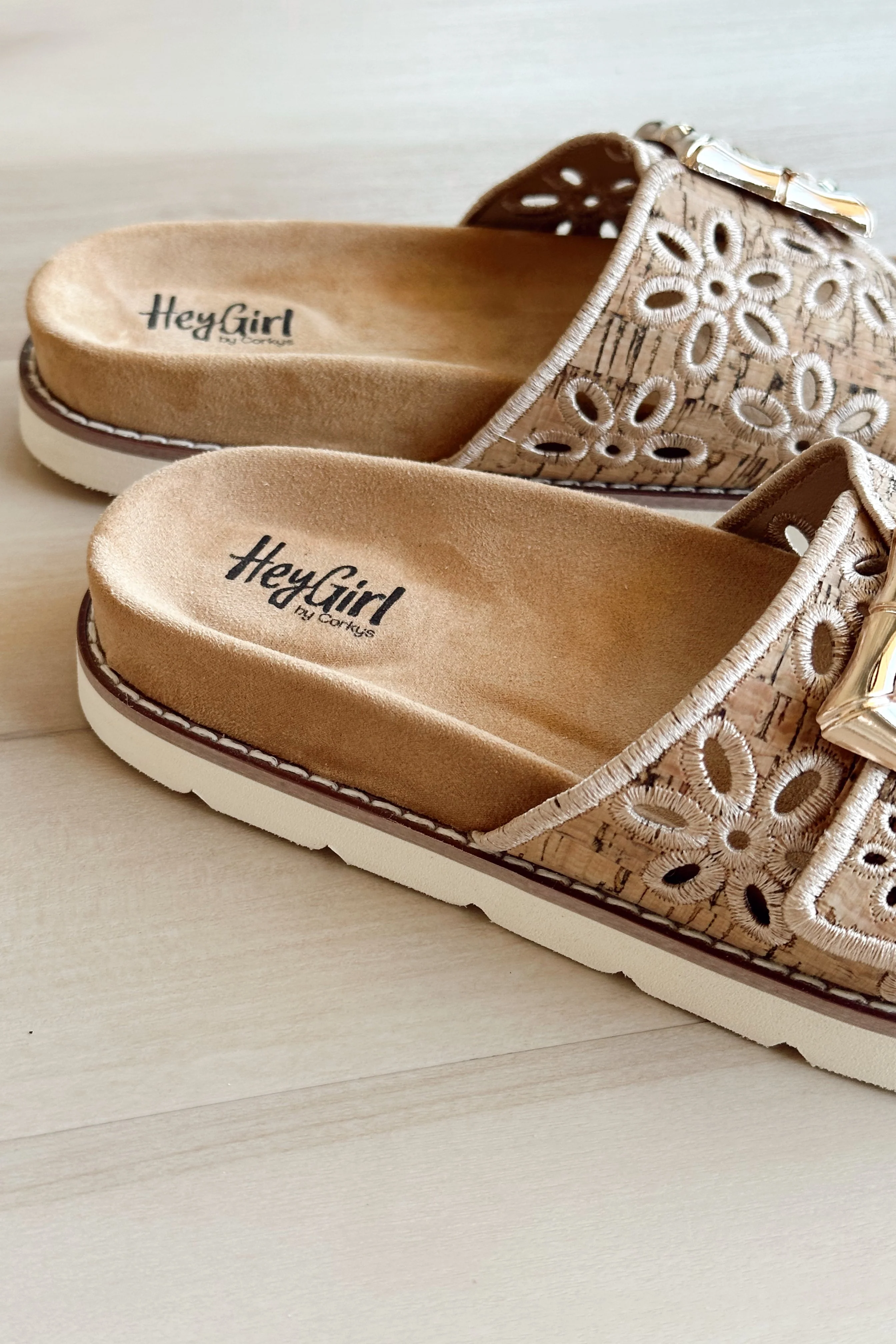 Hey Girl by Corkys Slide in My DM Tan Sandal - Image 4
