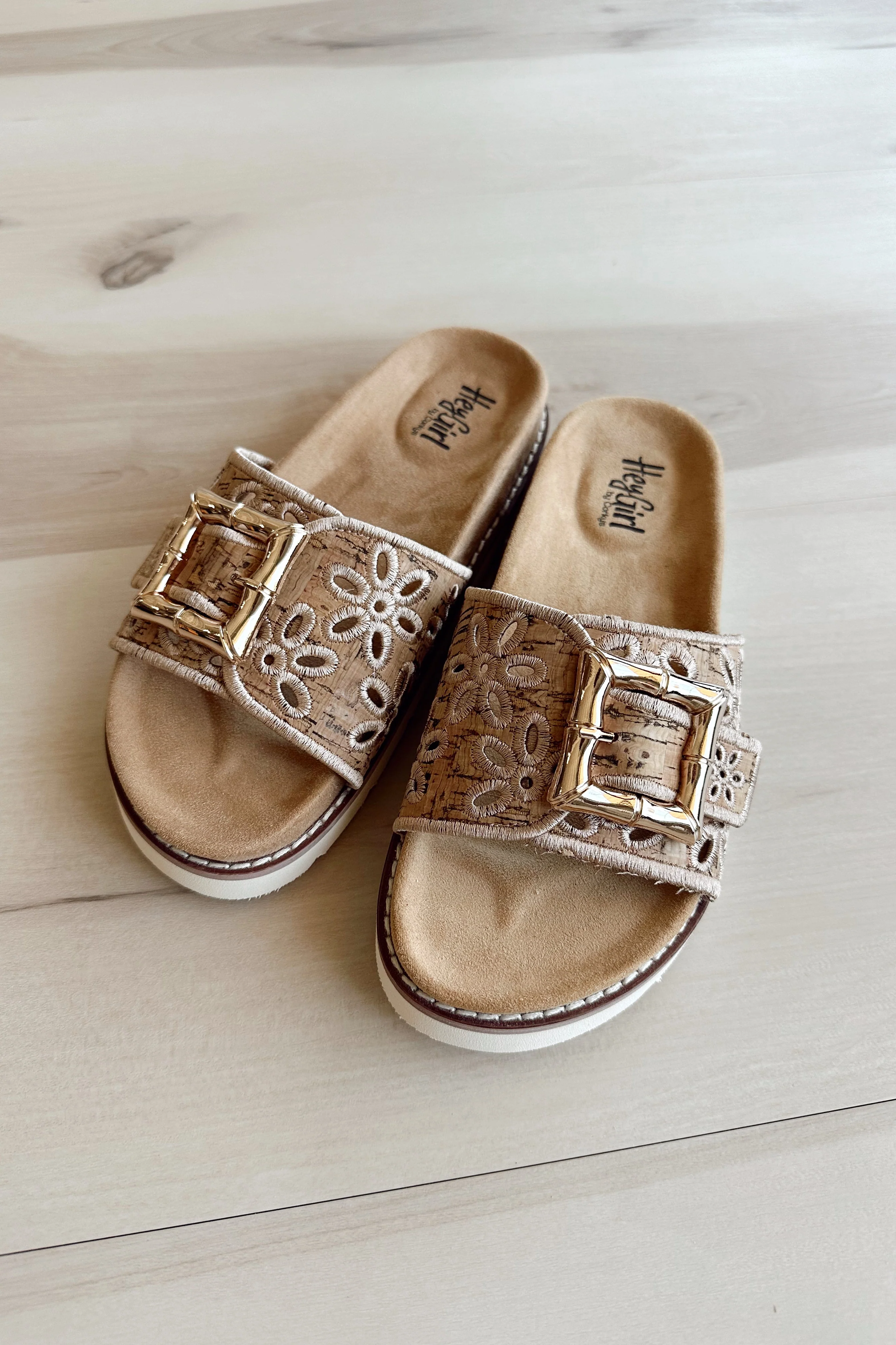 Hey Girl by Corkys Slide in My DM Tan Sandal - Image 6