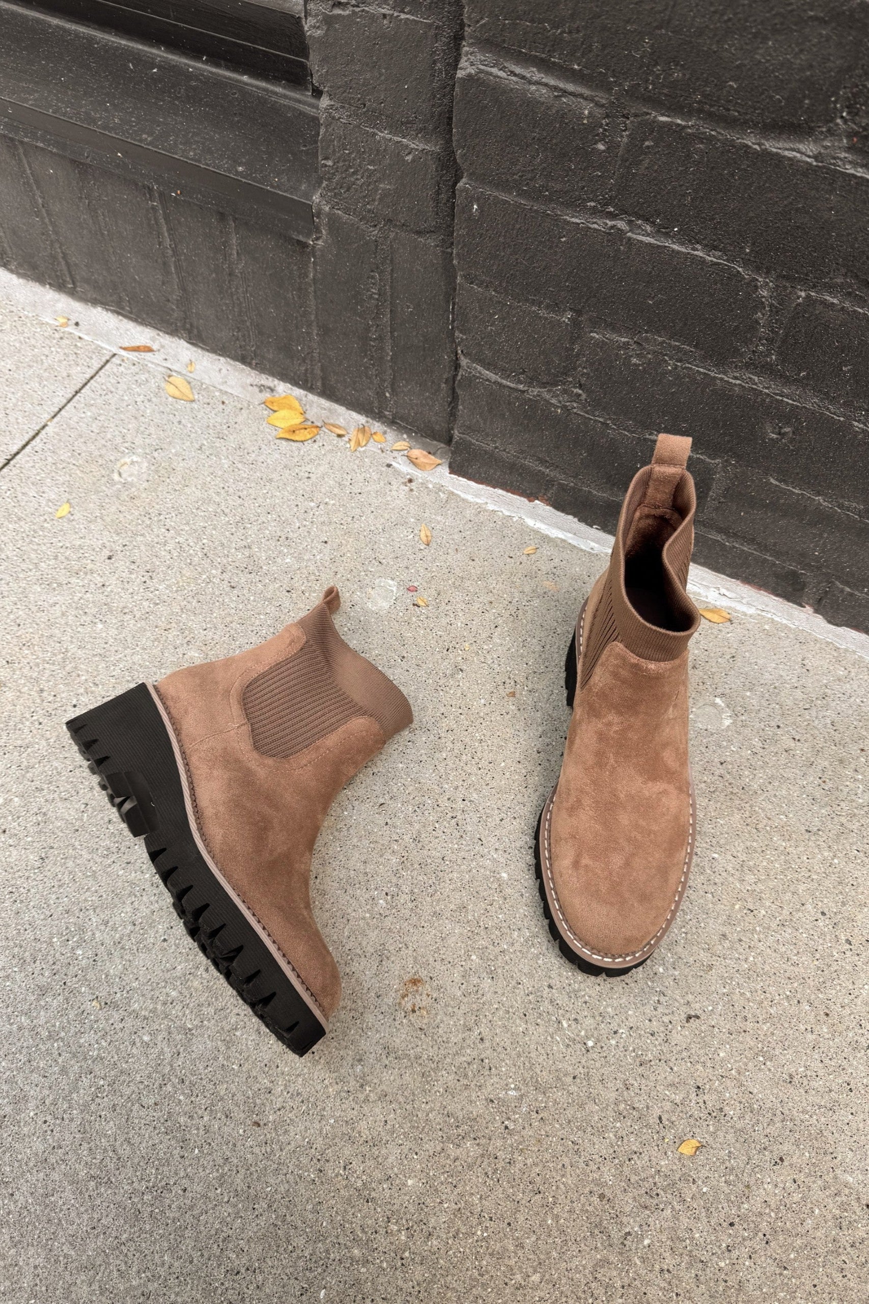 Corkys Trail Mix Walnut Faux Suede Boots