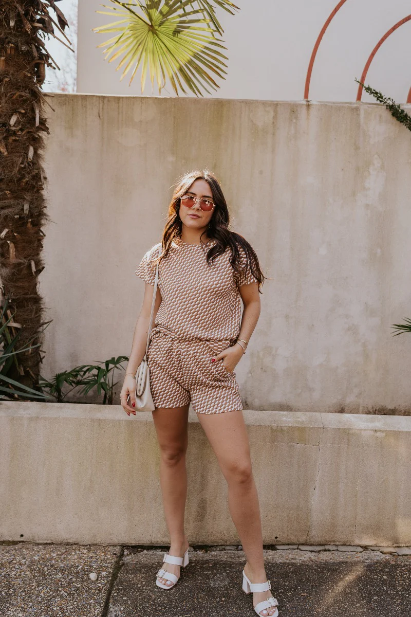 Corsica Knit Checkered Shorts - Image 2