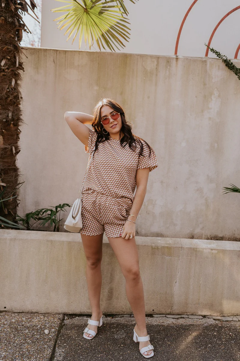 Corsica Knit Checkered Shorts - Image 3