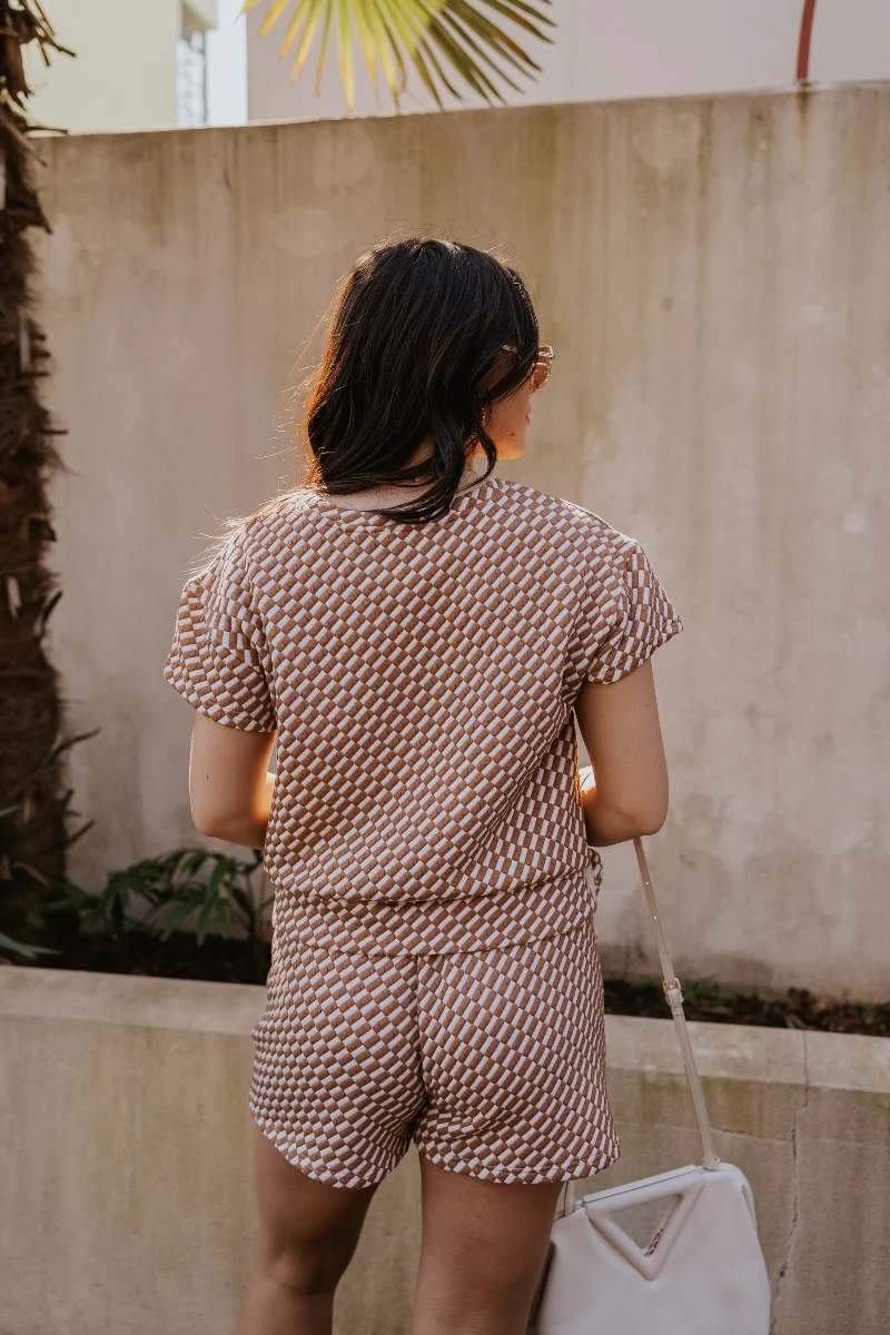 Corsica Knit Checkered Top - Image 5