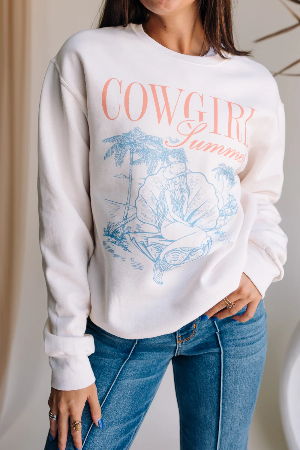 Cowgirl Summer Graphic Sweatshirt