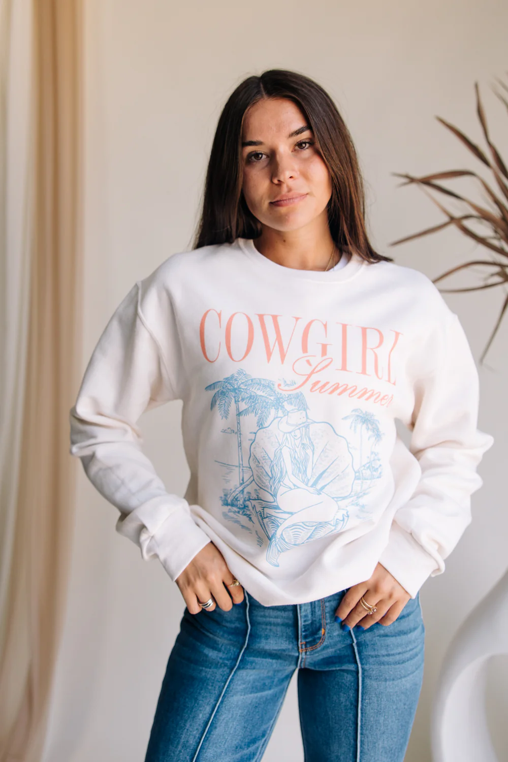 Cowgirl Summer Graphic Sweatshirt - Image 3
