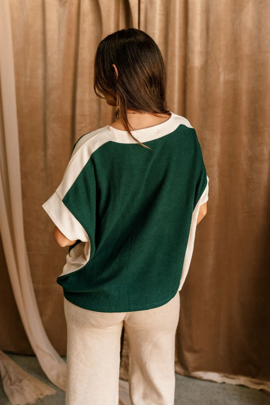 Cynthia Color Block Short Sleeve Top - Image 4