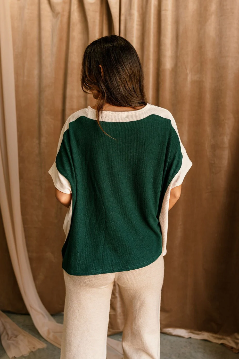 Cynthia Color Block Short Sleeve Top - Image 5