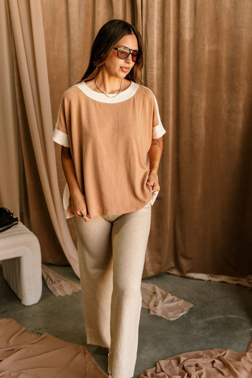 Cynthia Color Block Short Sleeve Top - Image 7