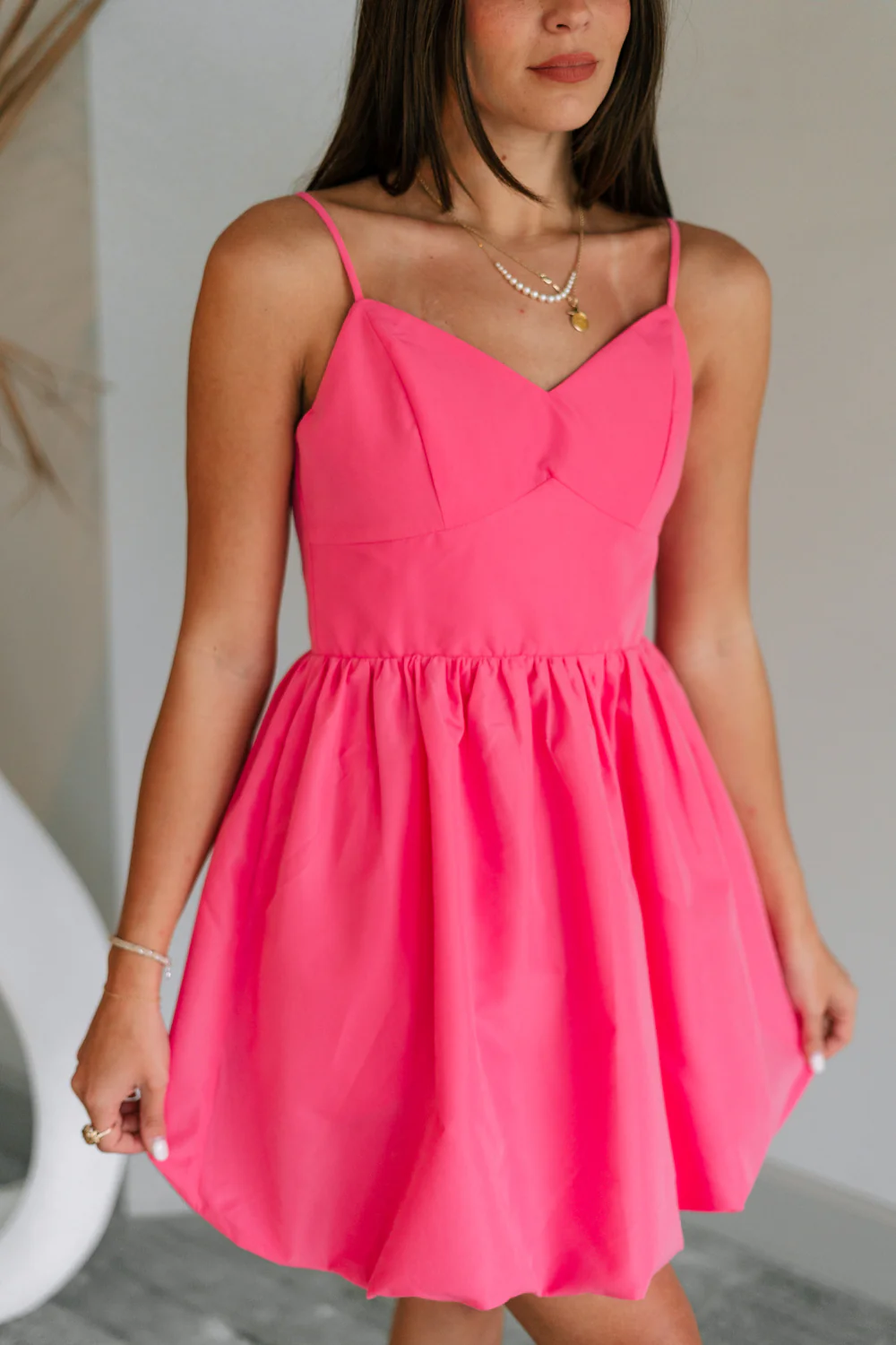 Camila Sleeveless Bubble Mini Dress - Image 2