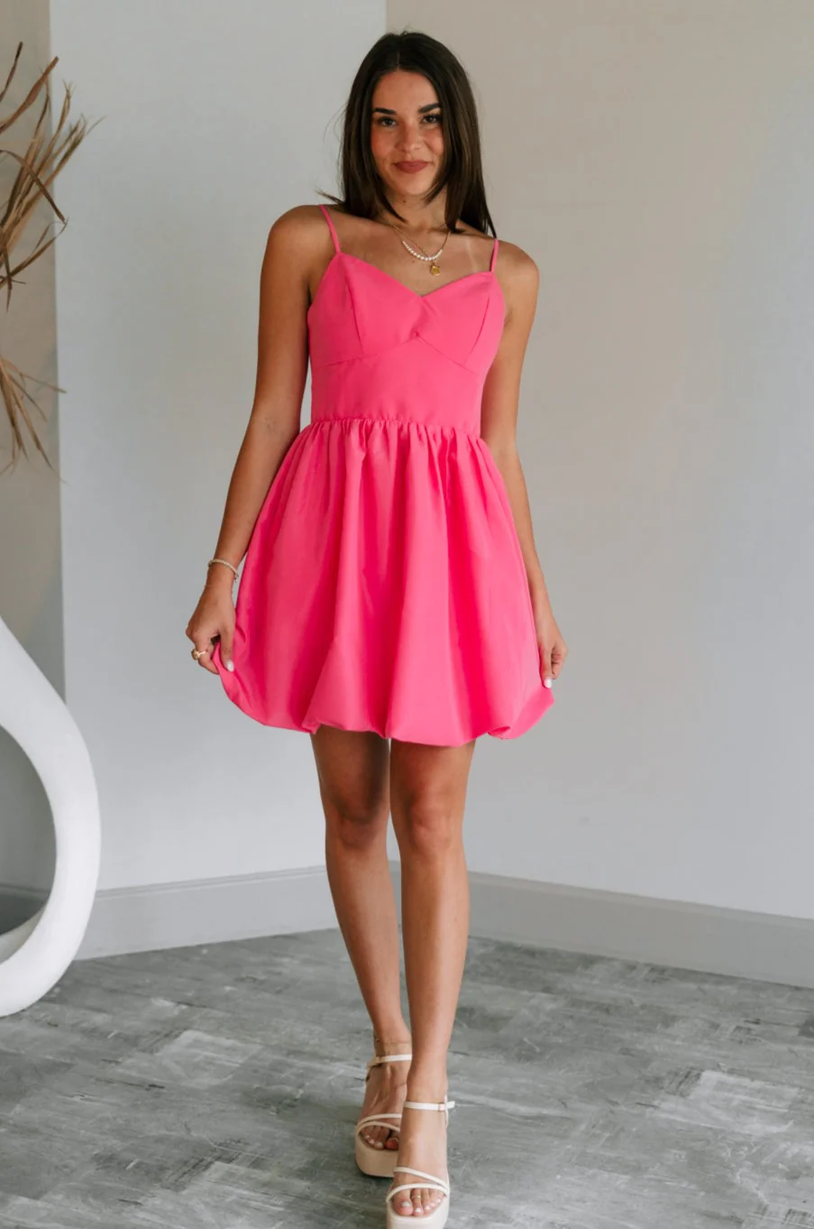 Camila Sleeveless Bubble Mini Dress - Image 4