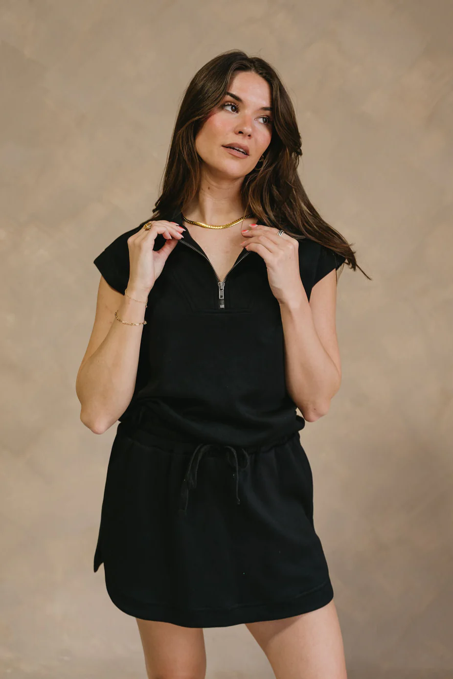 Dakota Black Quarter-Zip Butter Soft Top - Image 2