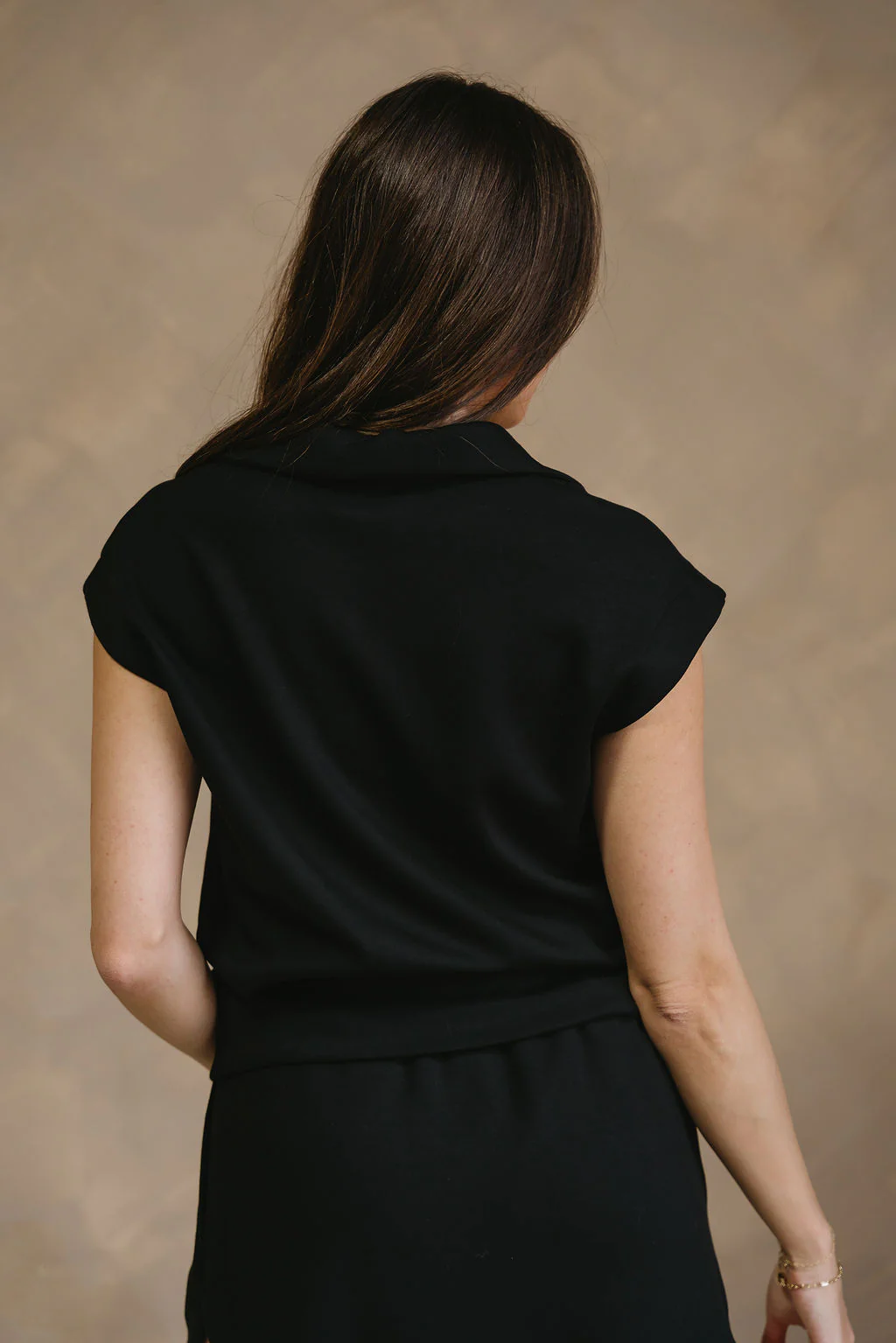 Dakota Black Quarter-Zip Butter Soft Top - Image 4