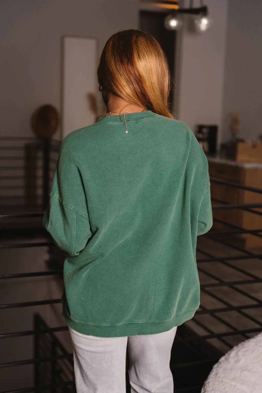 Dakota Dark Green Sweatshirt - Image 4