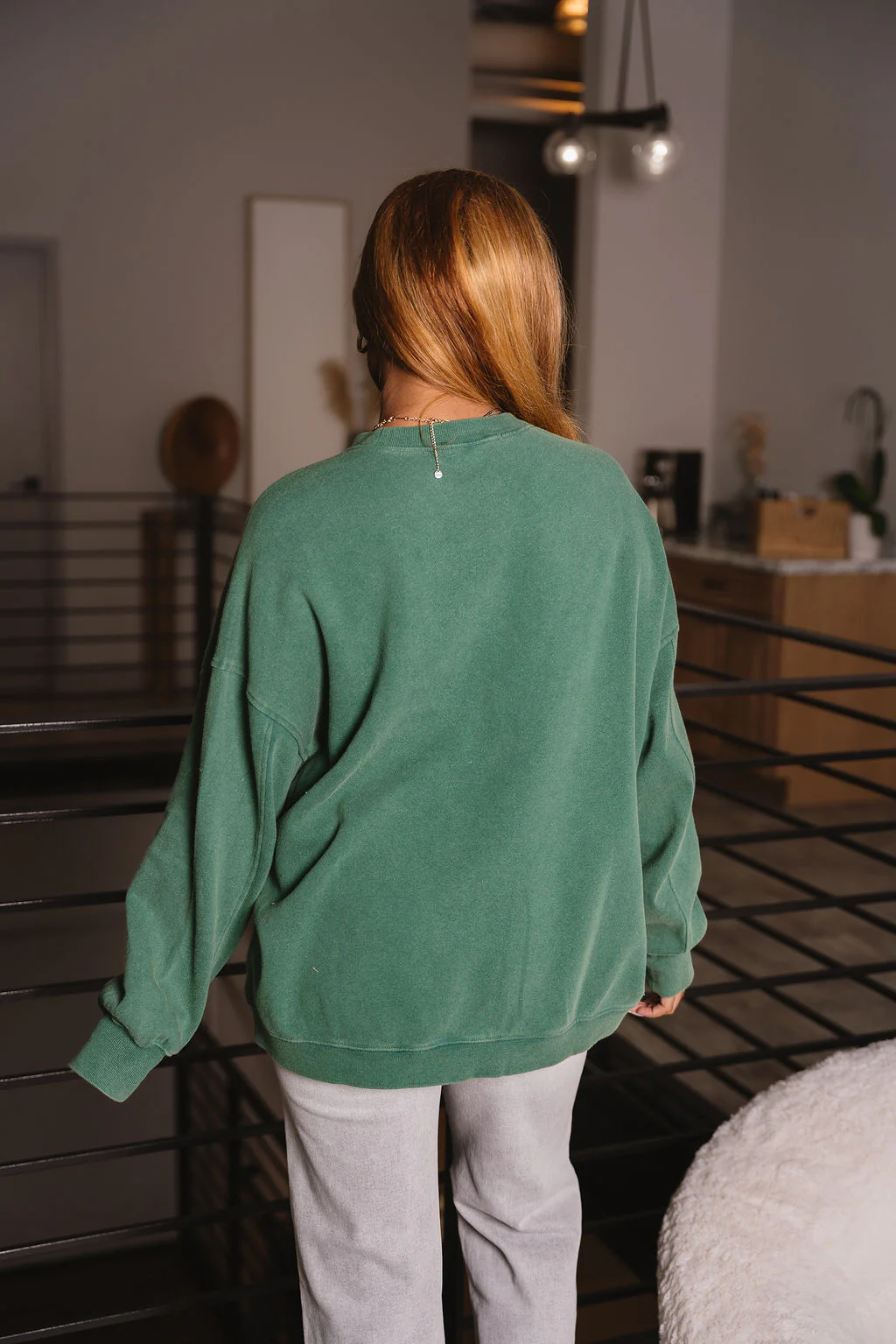 Dakota Dark Green Sweatshirt - Image 7