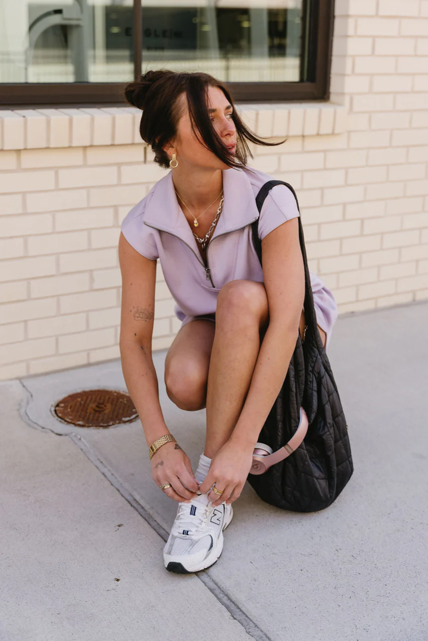 Dakota Lilac Quarter-Zip Butter Soft Top - Image 2