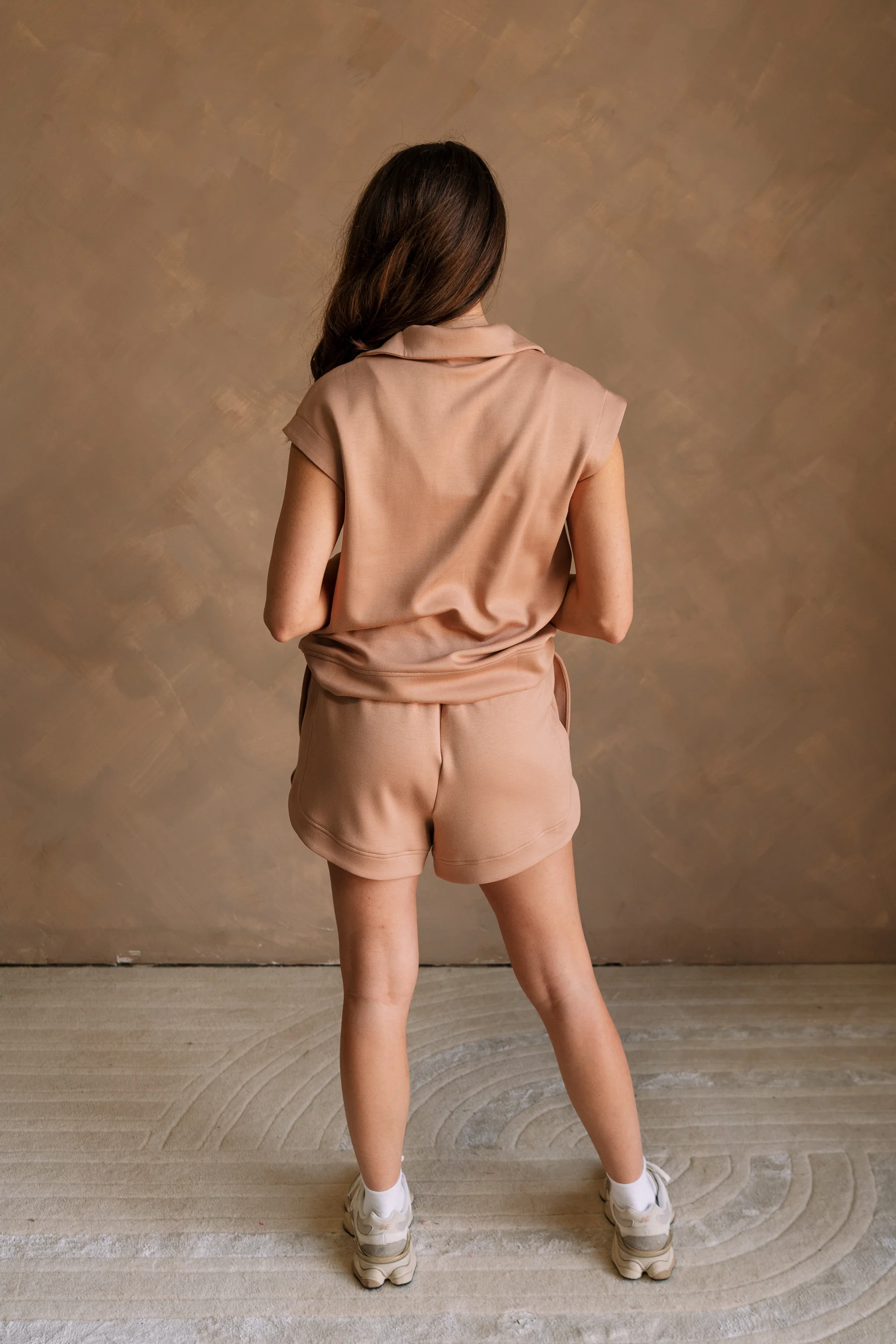 Dakota Taupe Quarter-Zip Butter Soft Top - Image 5