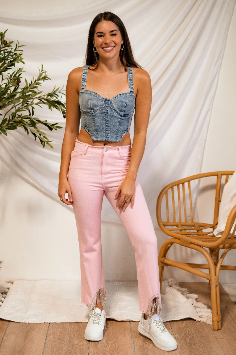 Dare Me Denim Tank - Image 2