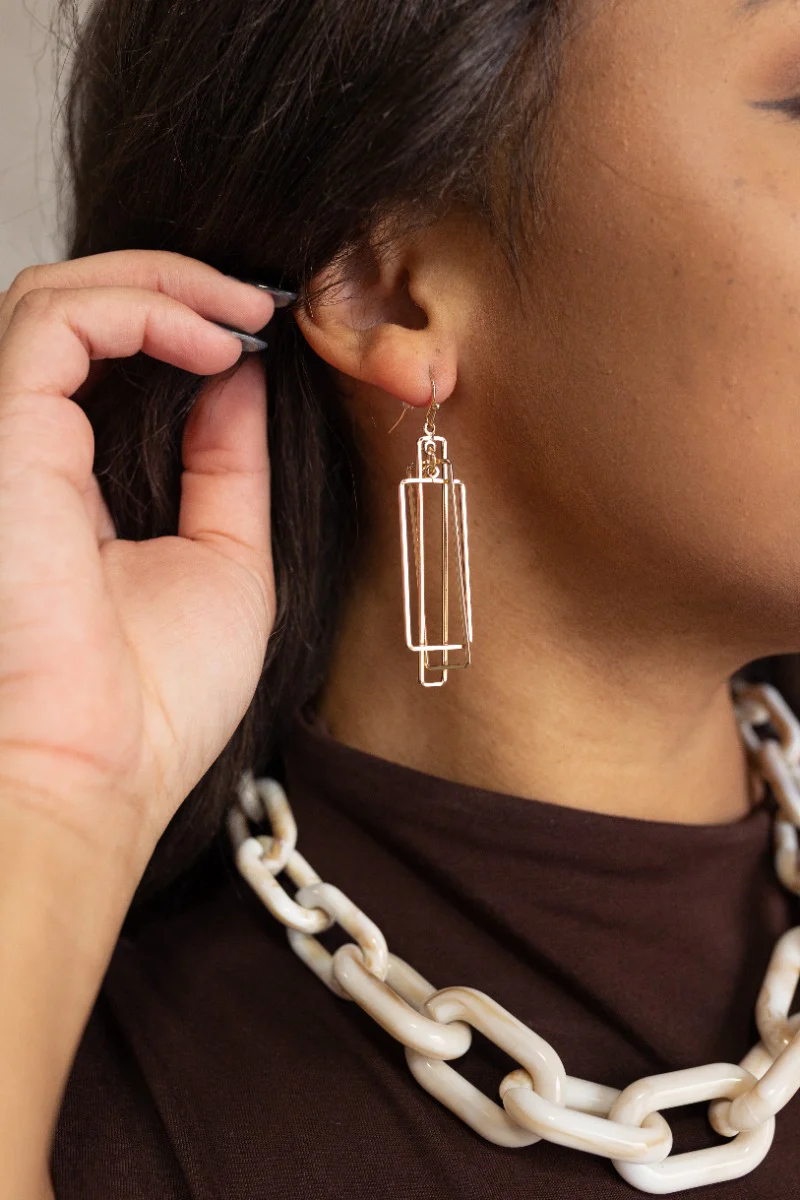 Delilah Gold Geometric Earrings