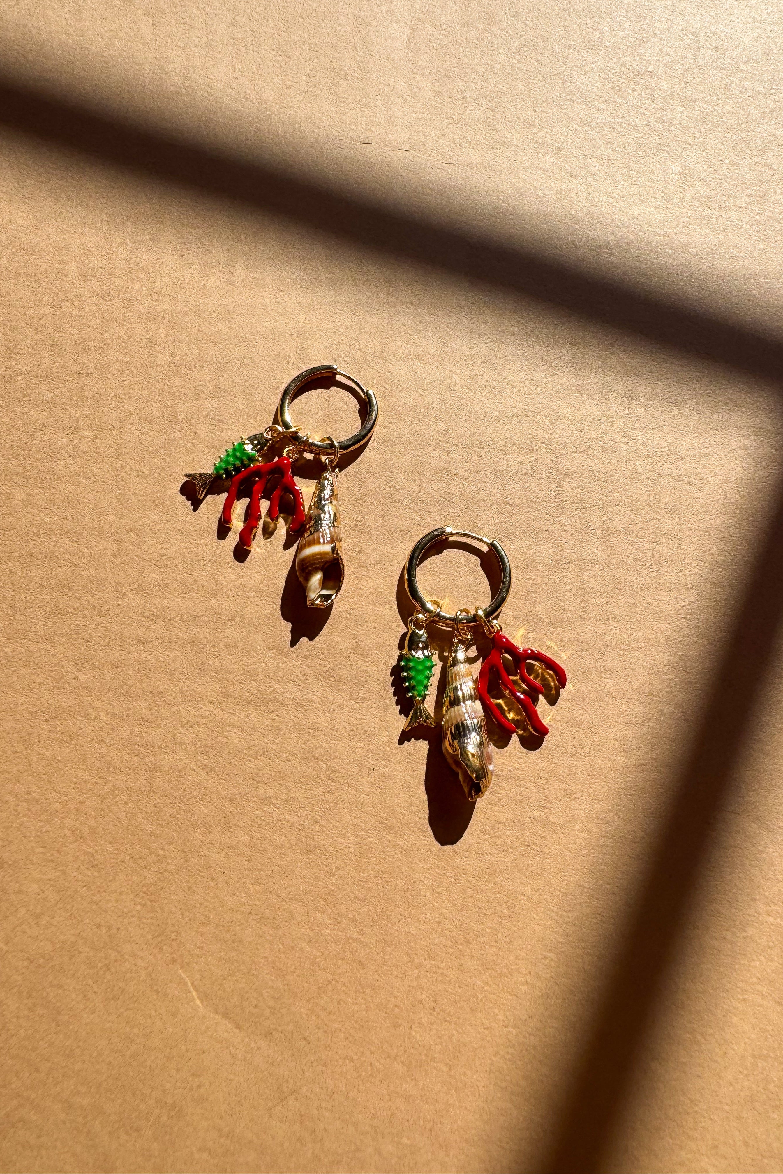 Delphine Coastal Huggie Earrings - Image 2