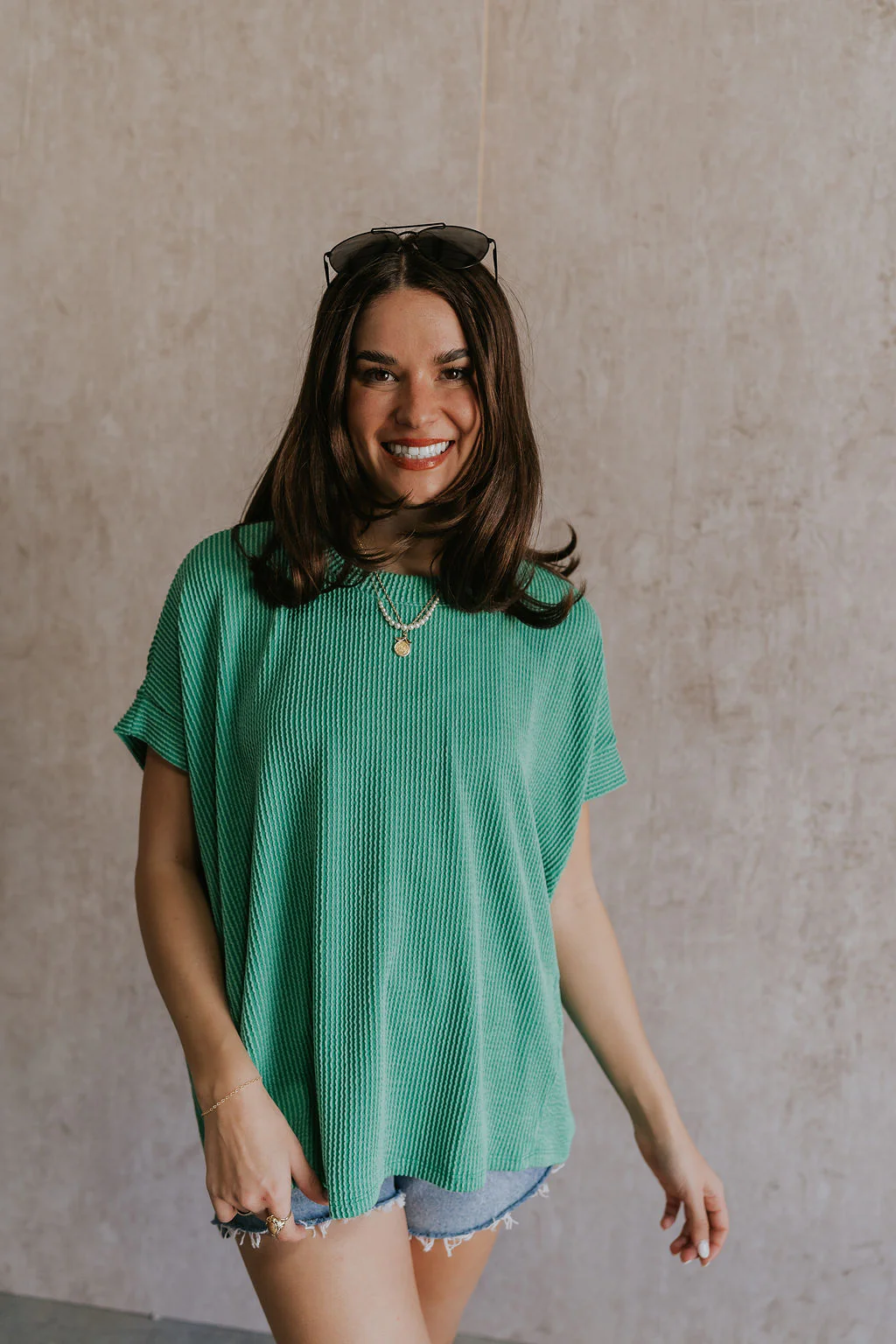 Destiny Ribbed Short Sleeve Top - Image 14
