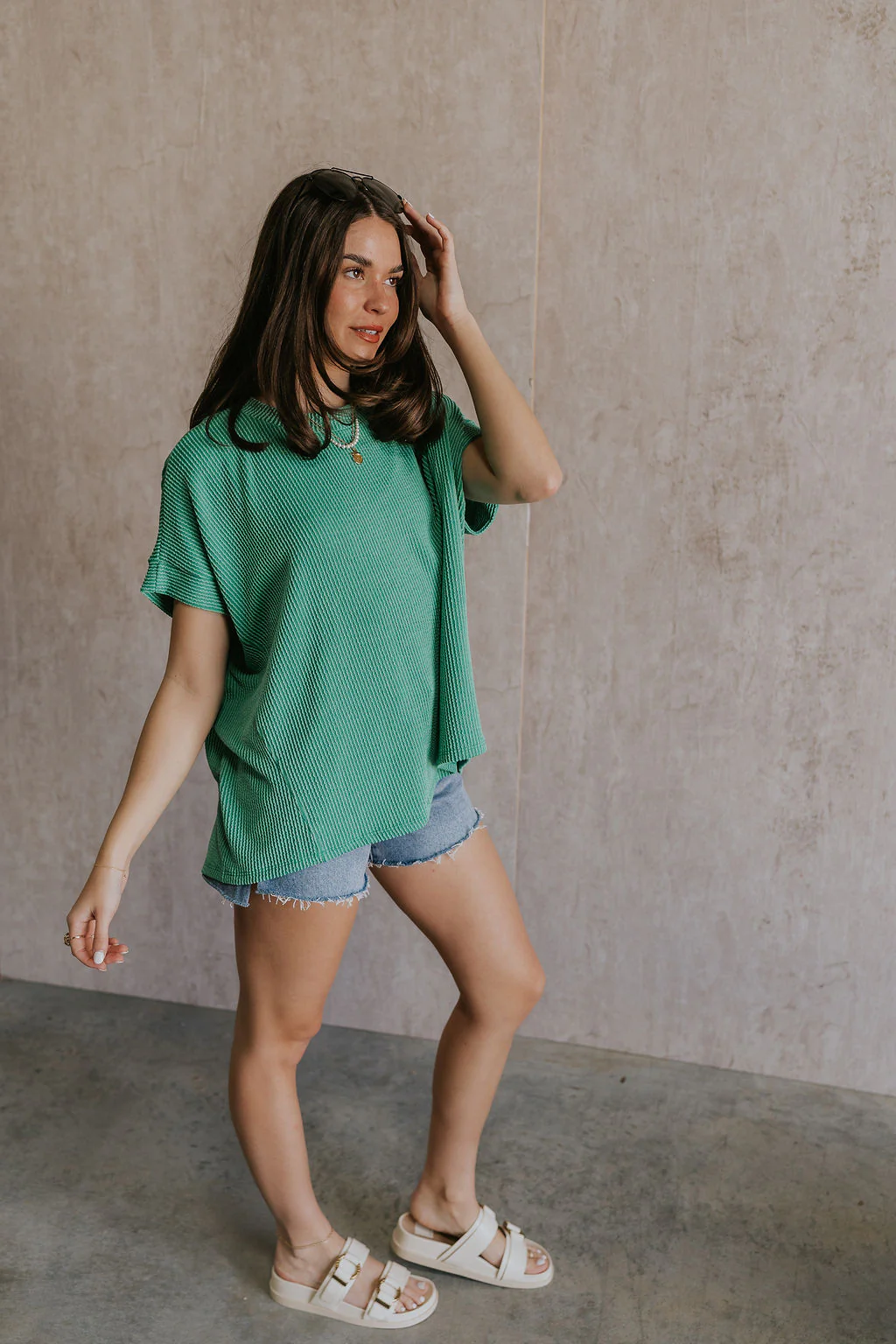 Destiny Ribbed Short Sleeve Top - Image 16