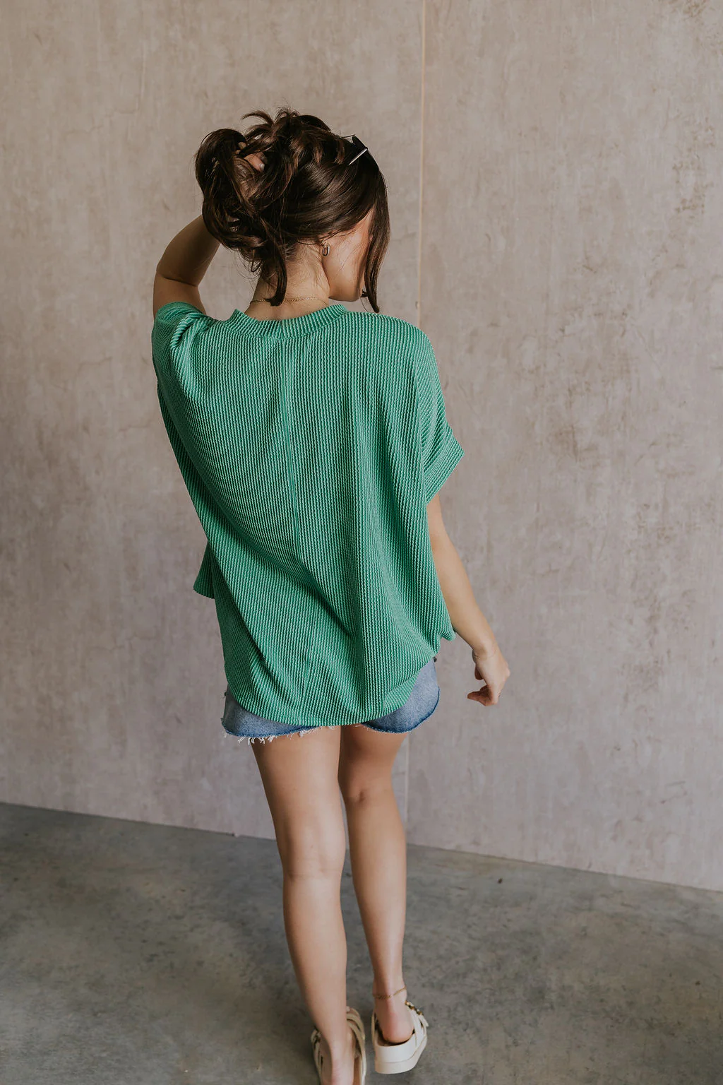 Destiny Ribbed Short Sleeve Top - Image 18