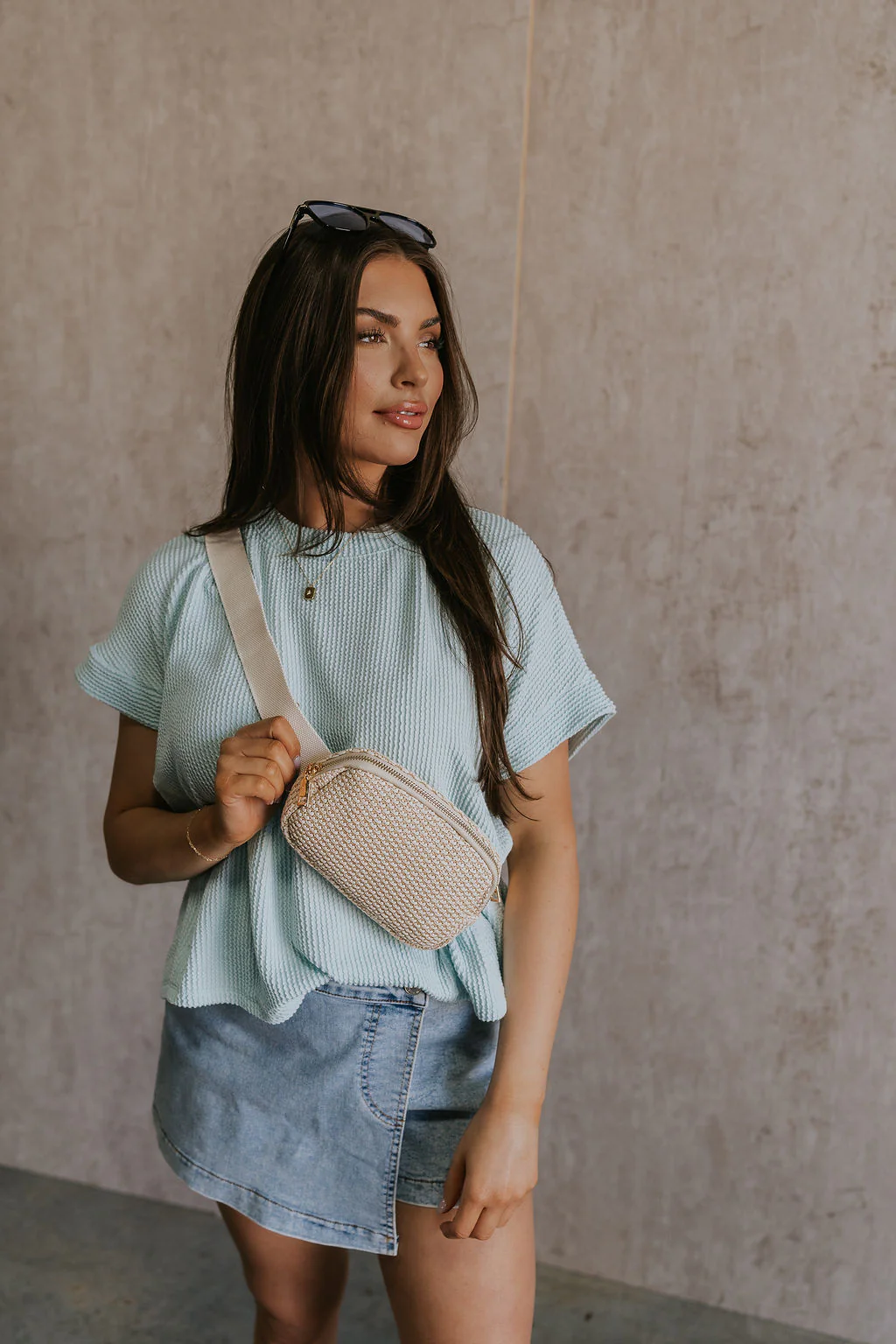 Destiny Ribbed Short Sleeve Top - Image 31