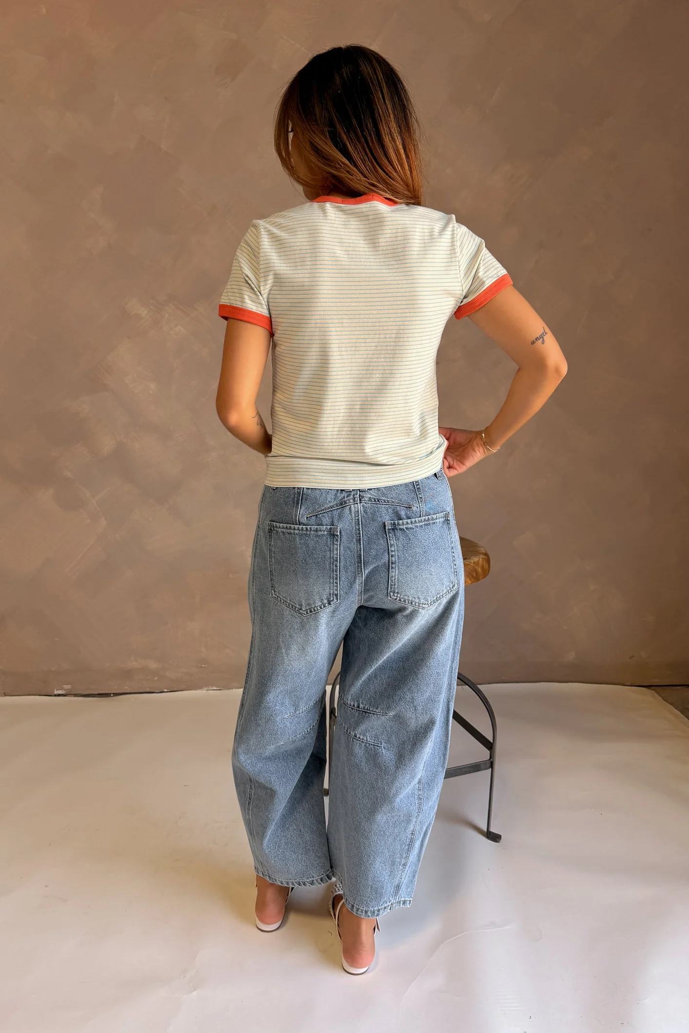 Devan Multi Striped Ringer Tee - Image 5