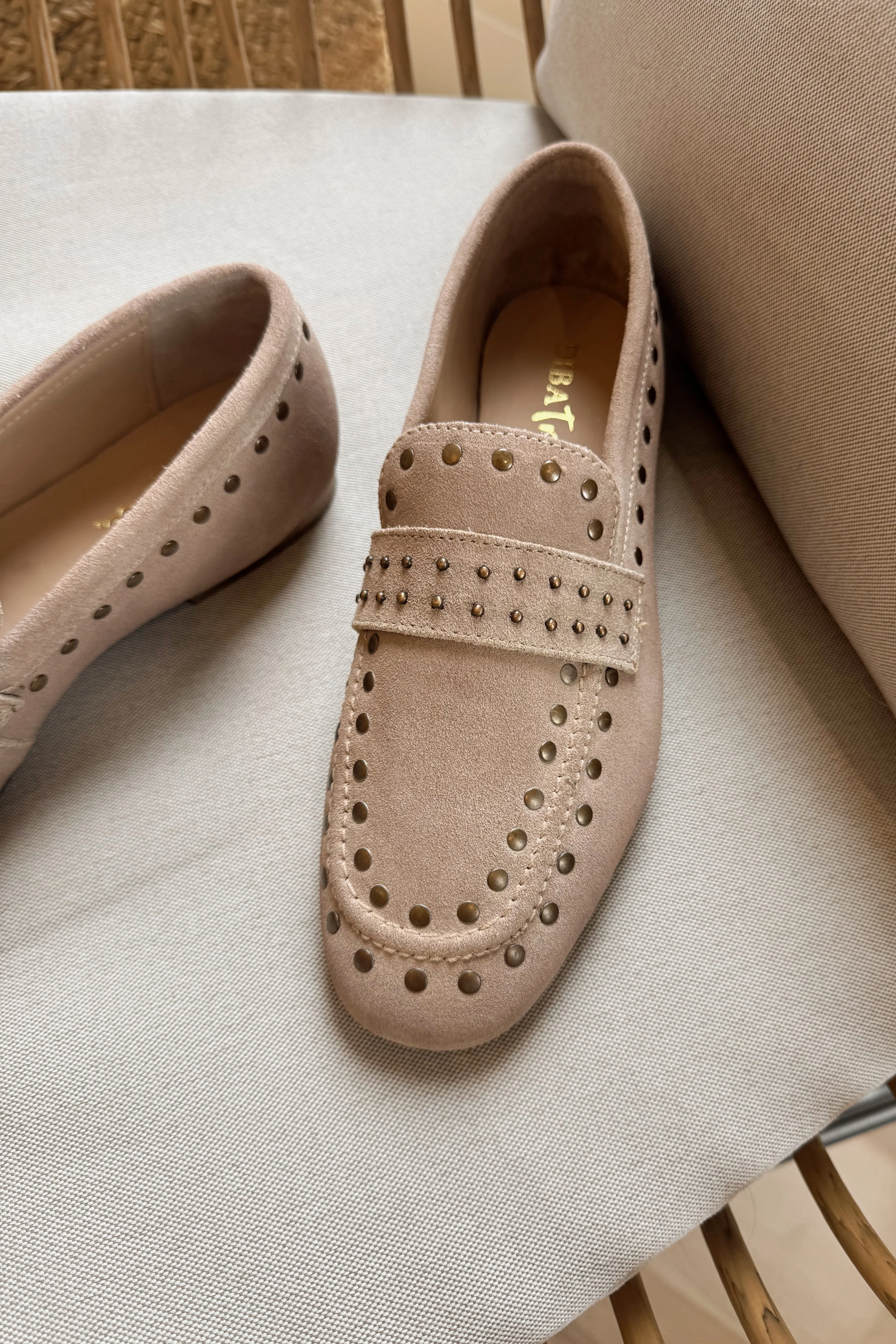 Diba True Can Yon Taupe Studded Suede Loafer - Image 2