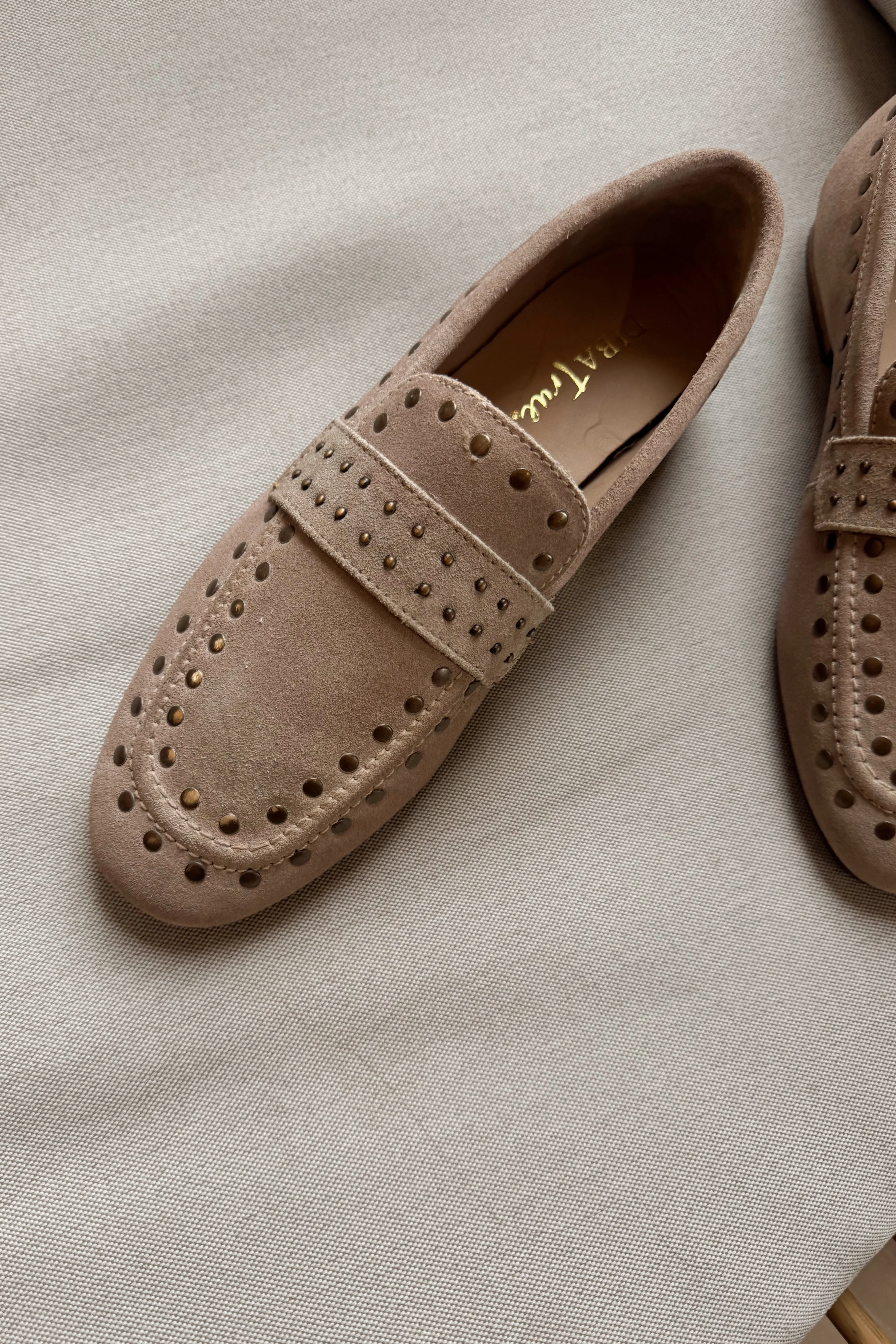 Diba True Can Yon Taupe Studded Suede Loafer - Image 3