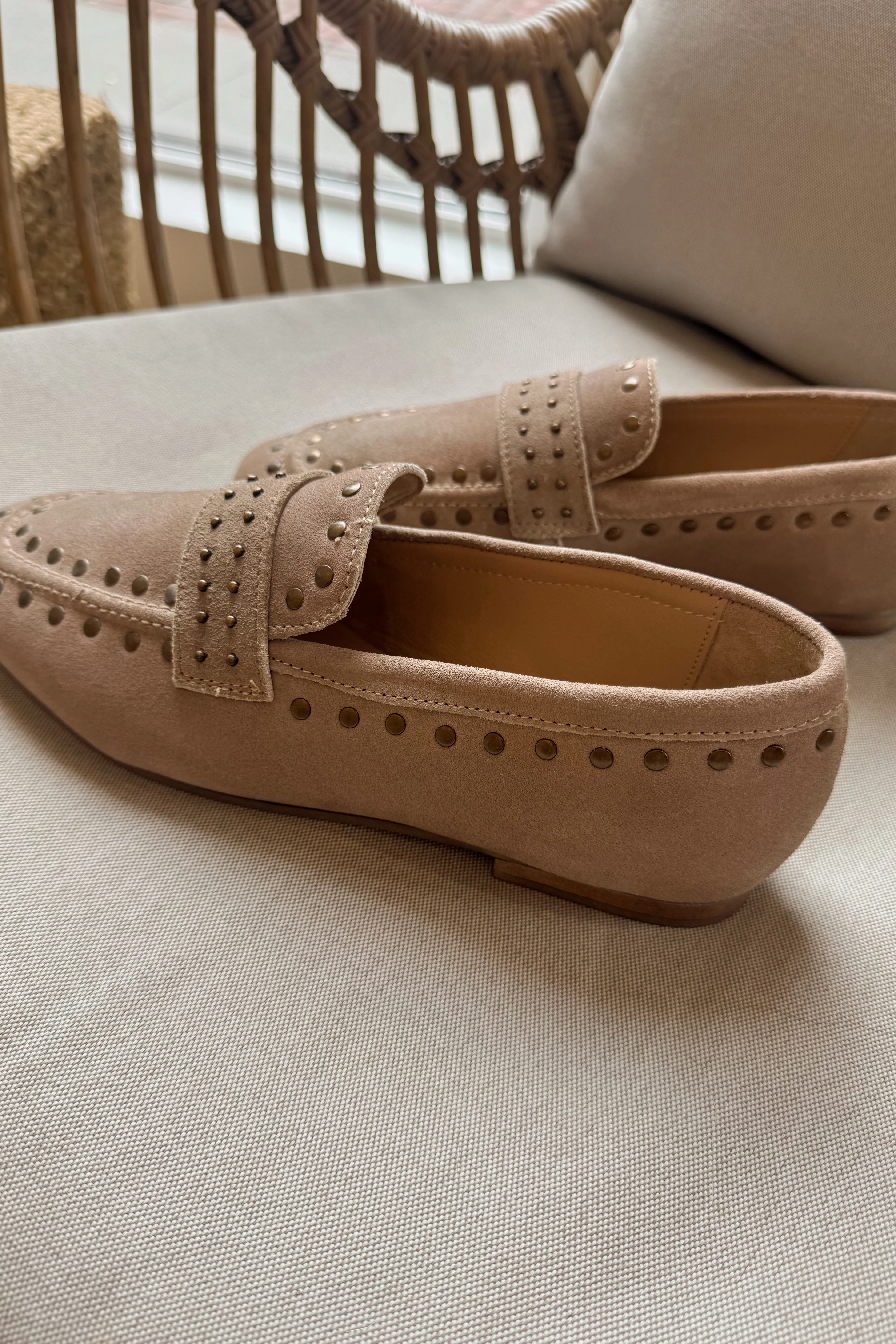 Diba True Can Yon Taupe Studded Suede Loafer - Image 4