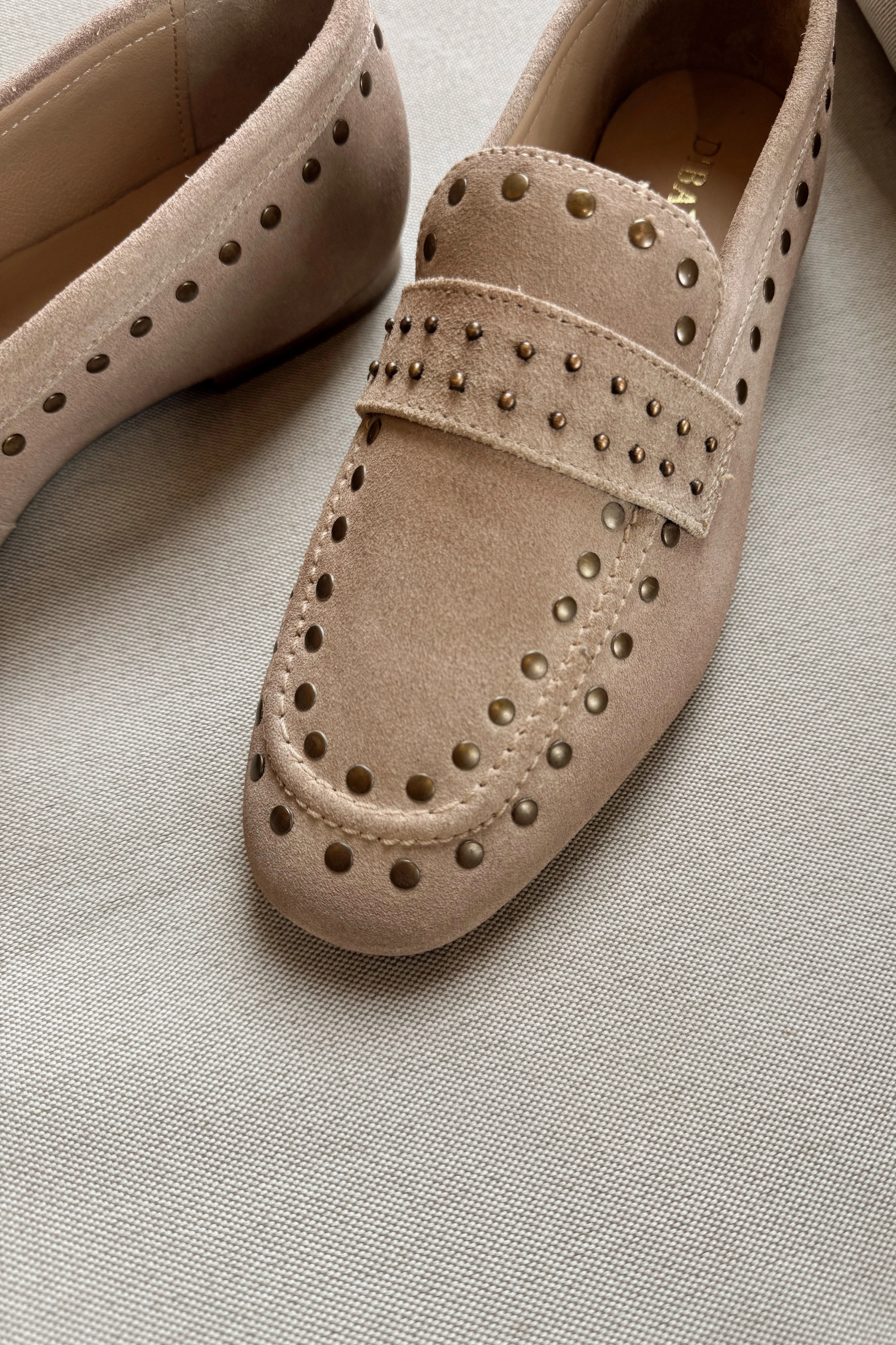 Diba True Can Yon Taupe Studded Suede Loafer - Image 6