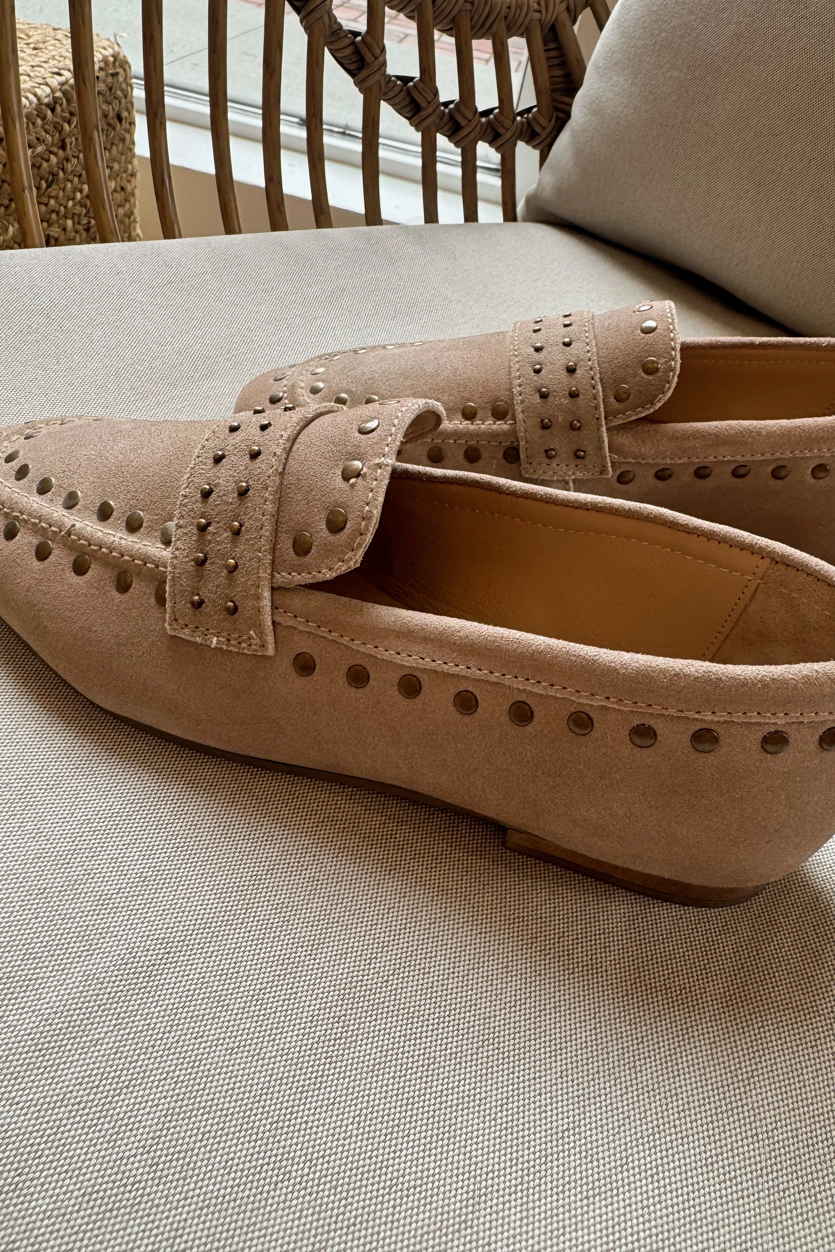 Diba True Can Yon Taupe Studded Suede Loafer - Image 8