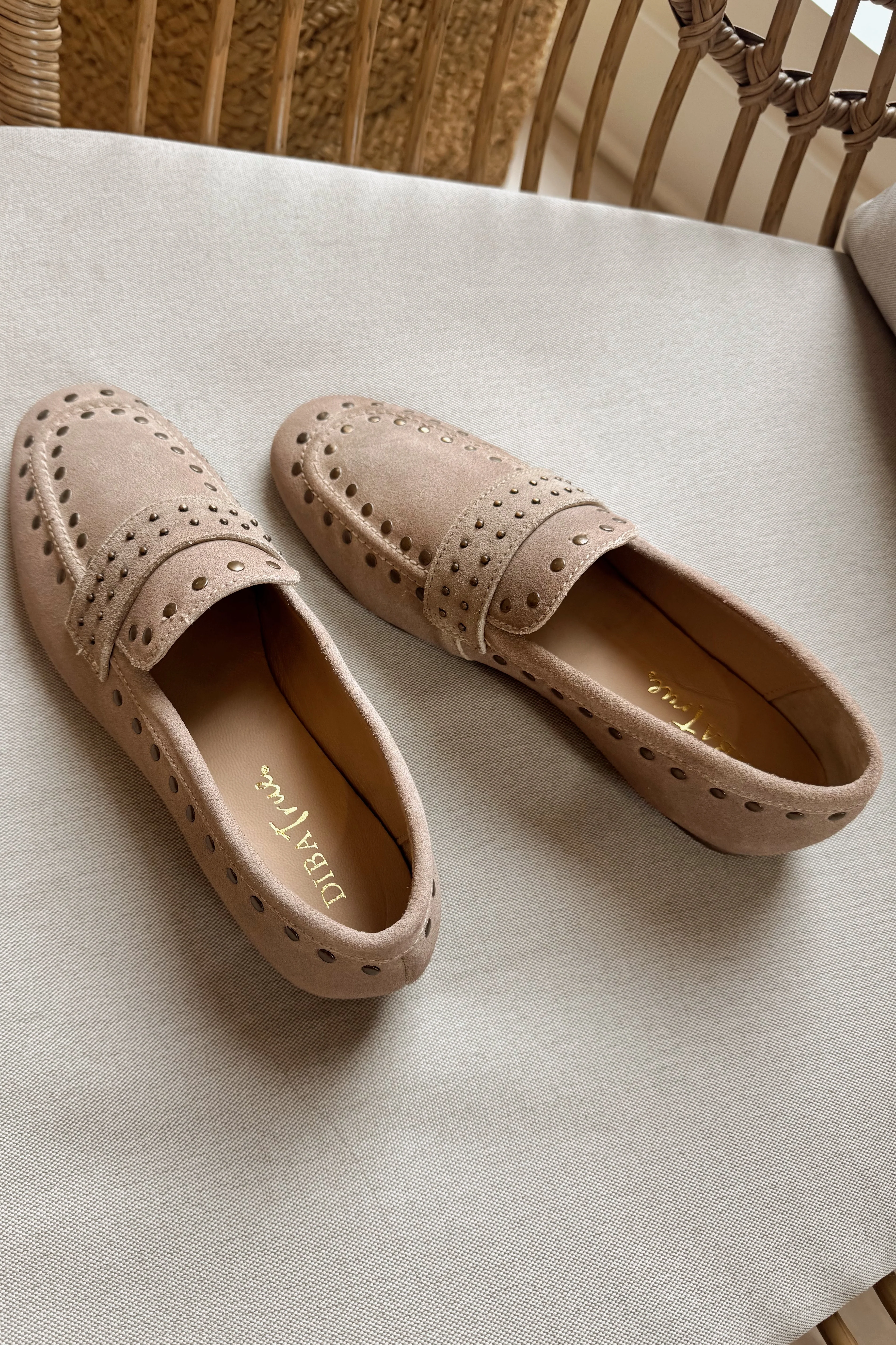 Diba True Can Yon Taupe Studded Suede Loafer - Image 9