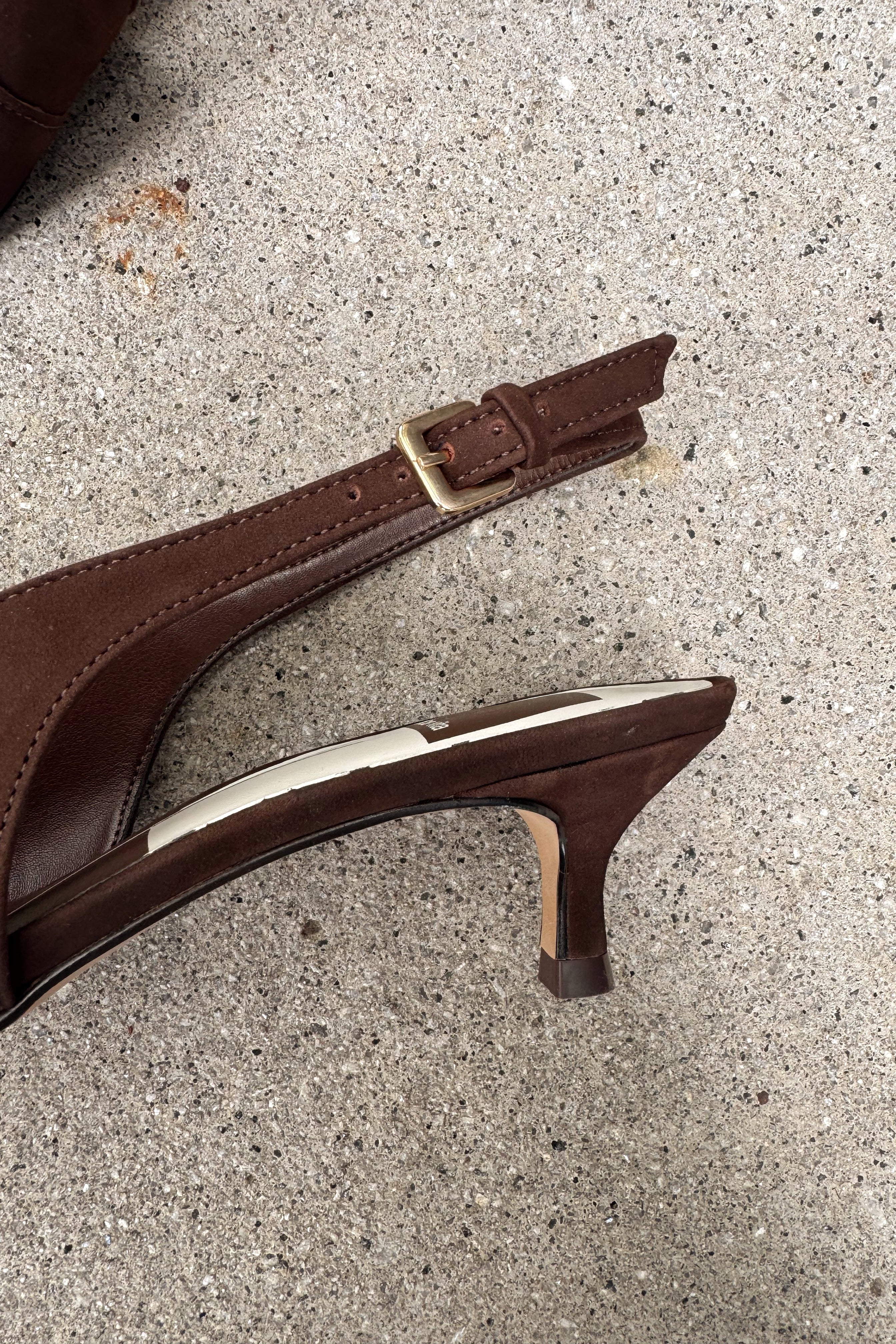 Dolce Vita Alenna Dark Brown Suede Heel - Image 7