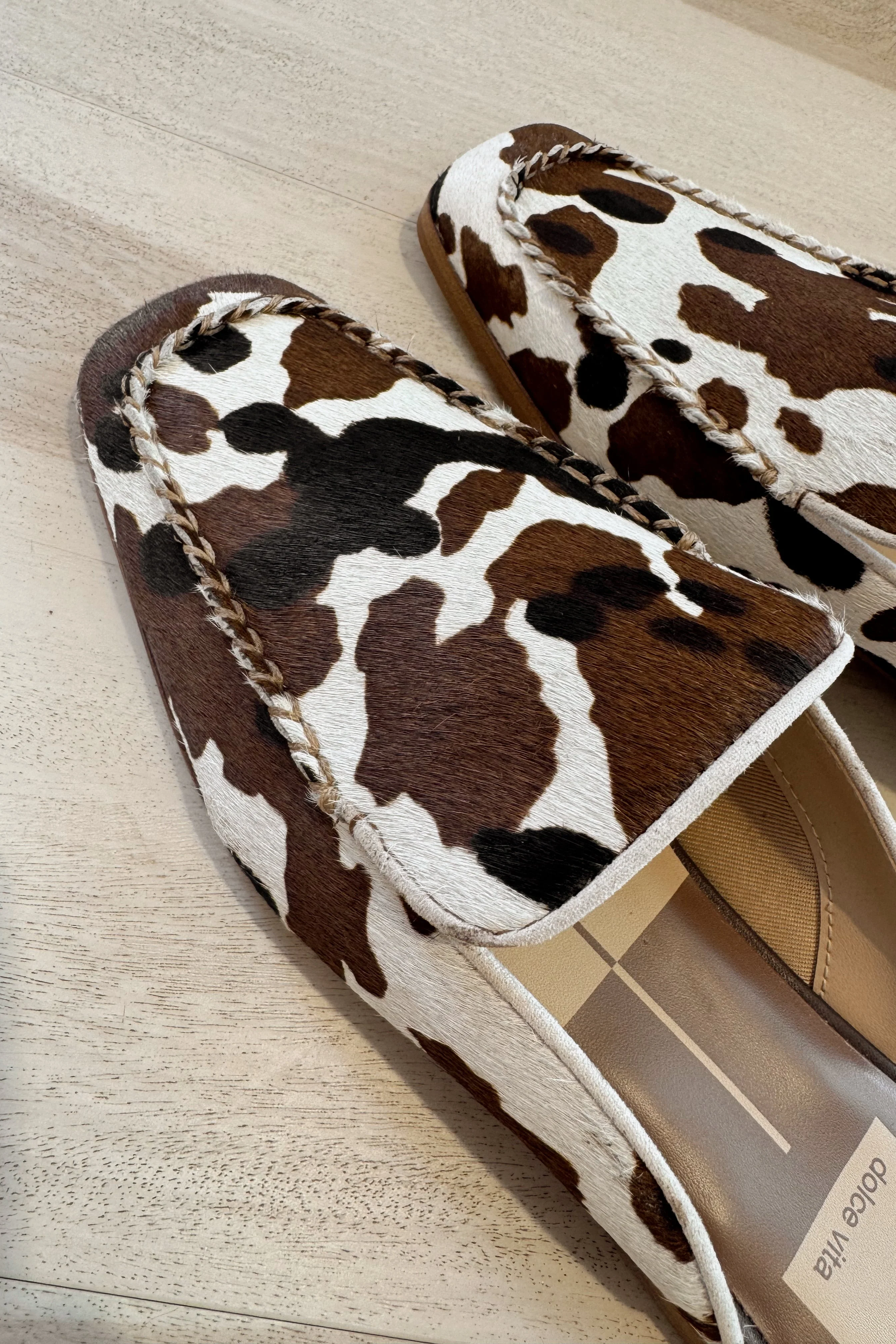 Dolce Vita Bradly Cocoa Taurus Calf Hair Flats - Image 9