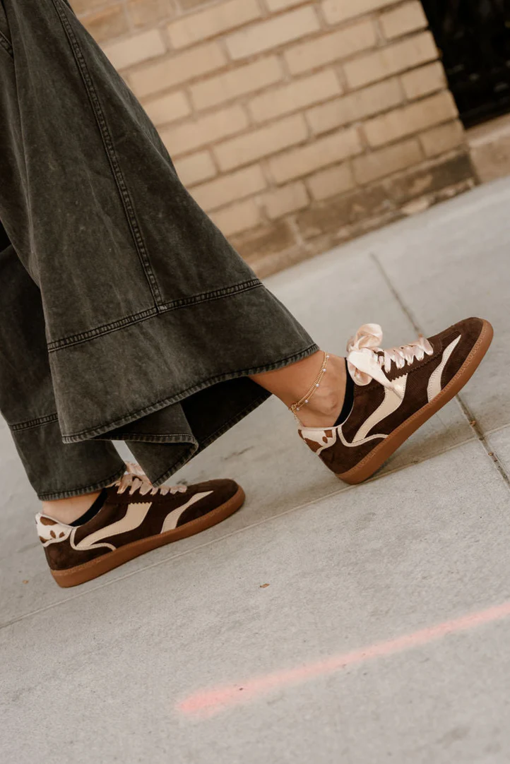 Dolce Vita Notice Chocolate Corduroy Sneaker - Image 3