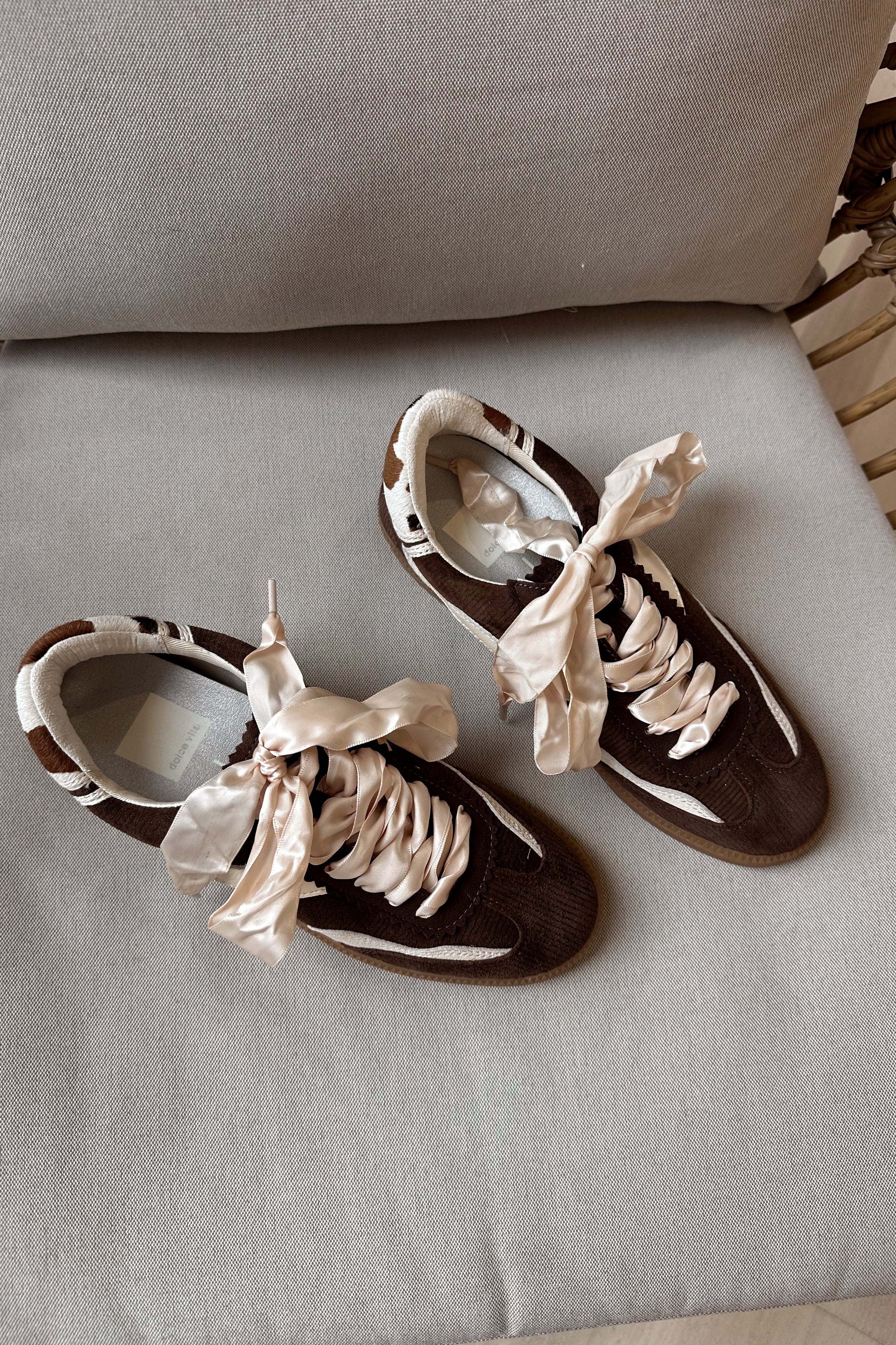 Dolce Vita Notice Chocolate Corduroy Sneaker - Image 5