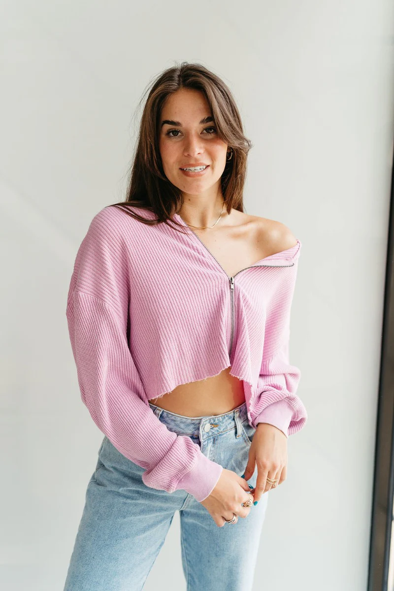 Keep Me In Mind Sweatshirt in Purple