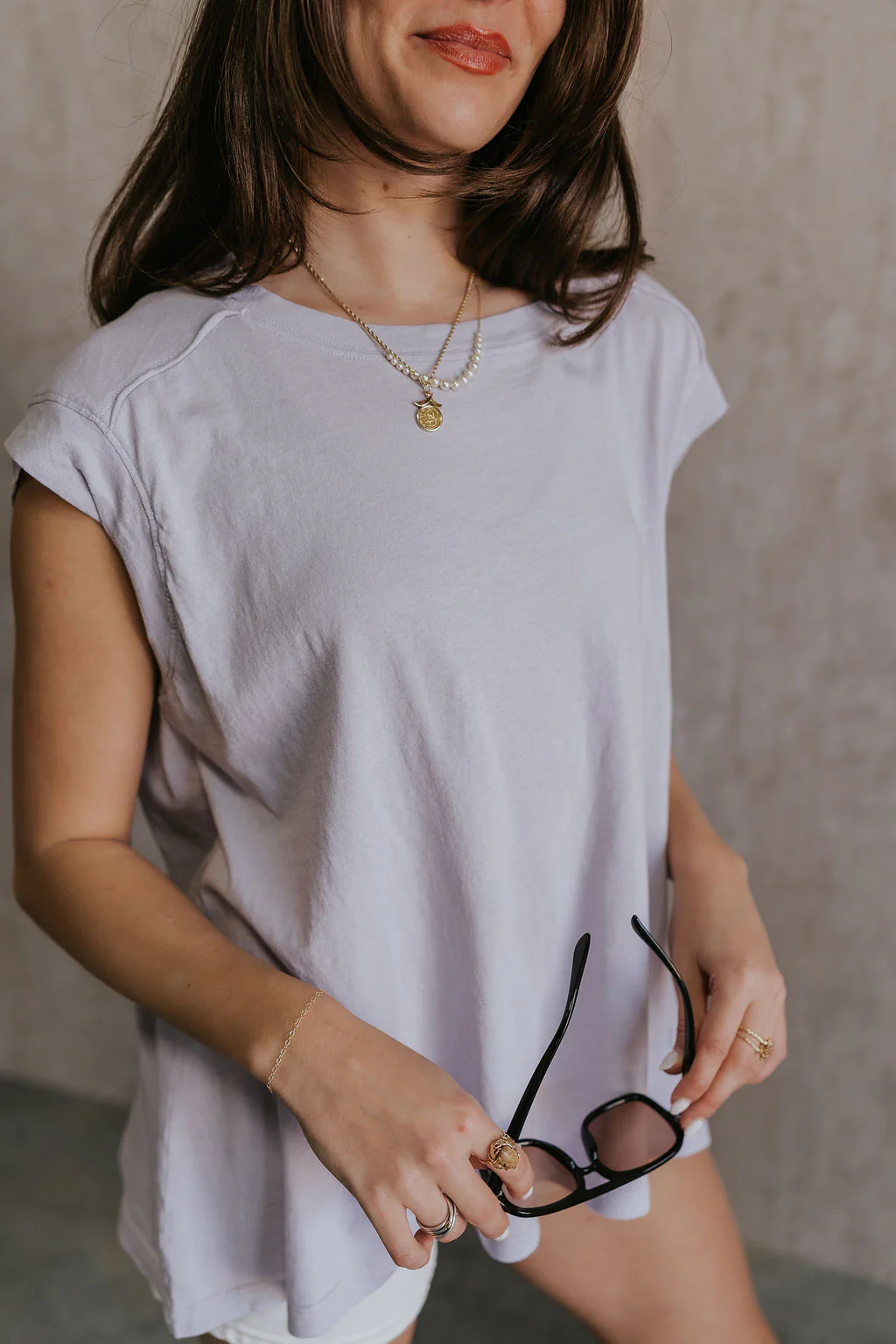 Khloe Lavender Short Sleeve Top - Image 4