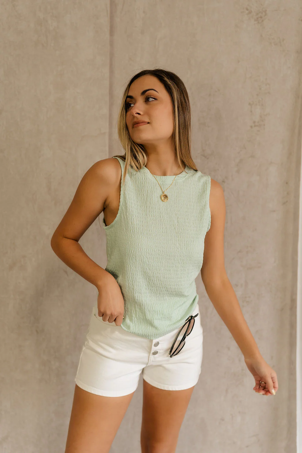 Kimber Mint Textured Tank - Image 2