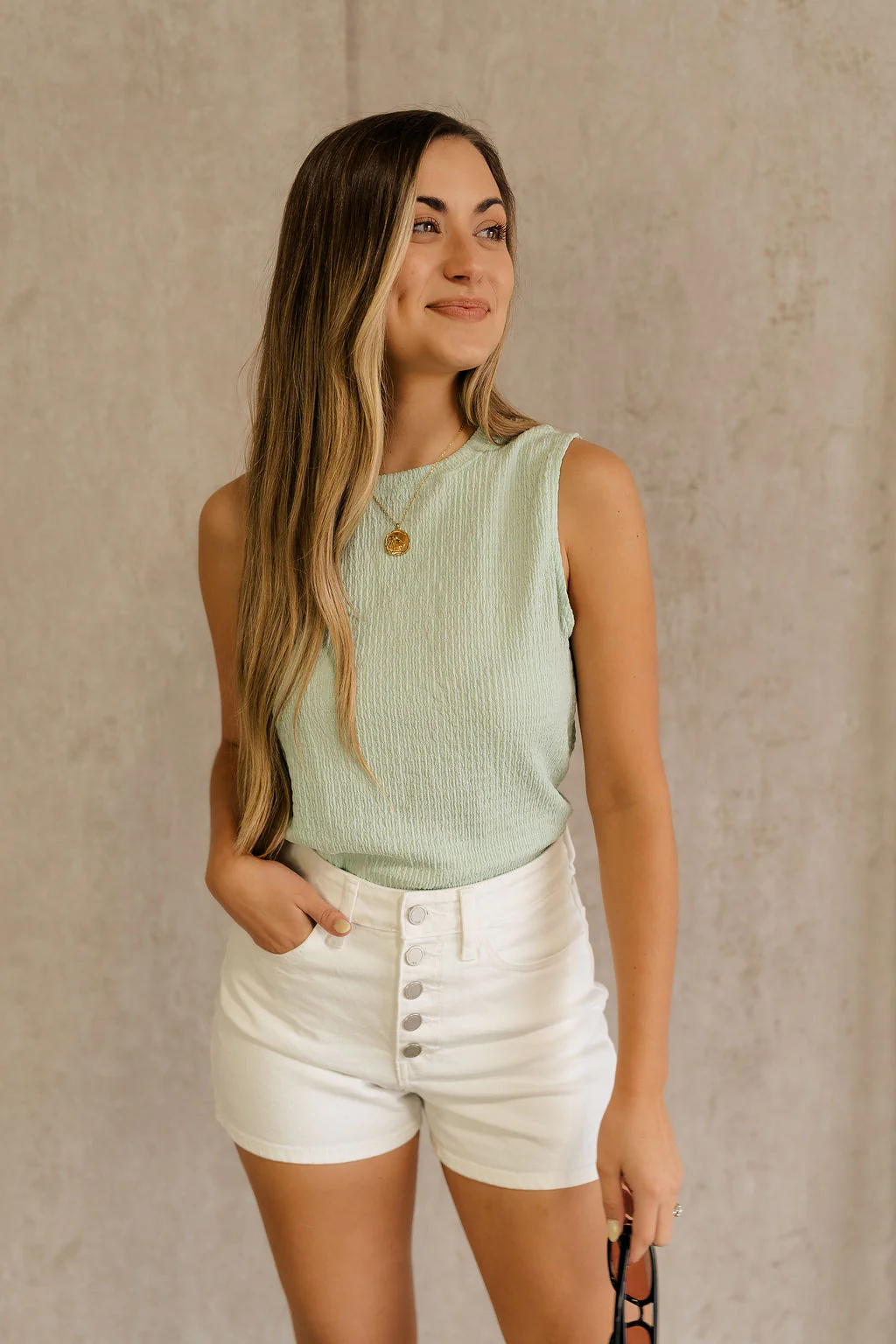 Kimber Mint Textured Tank - Image 6