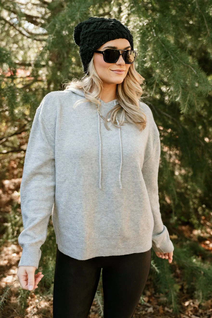 Sloan Heather Grey Hoodie Sweater