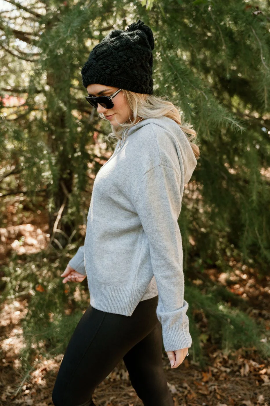 Sloan Heather Grey Hoodie Sweater - Image 2